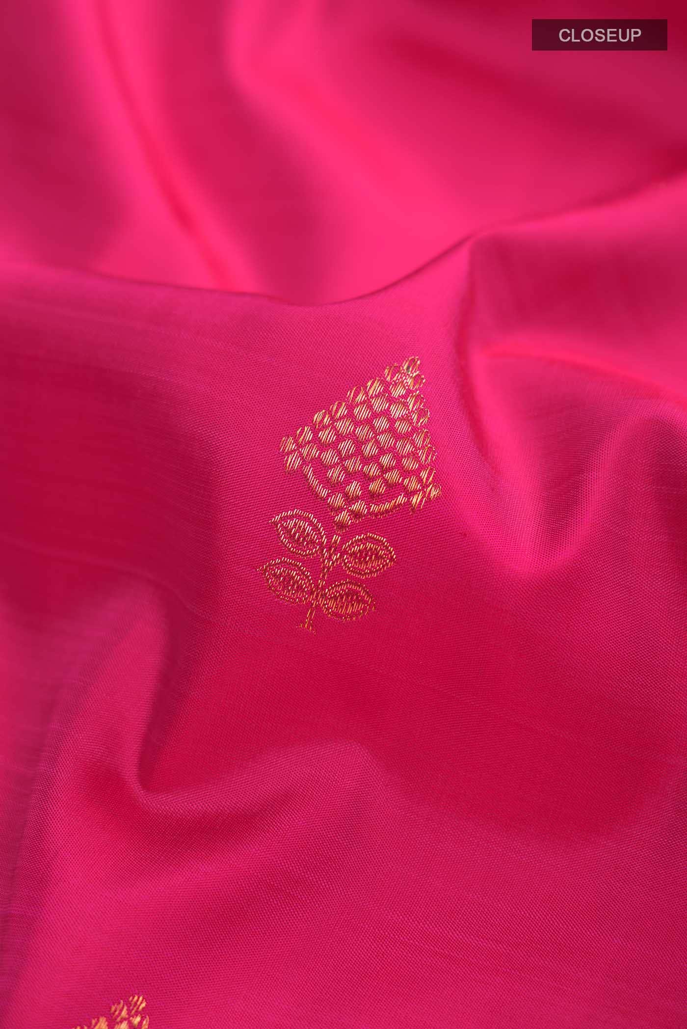 Pink Kanchipuram Silk Saree