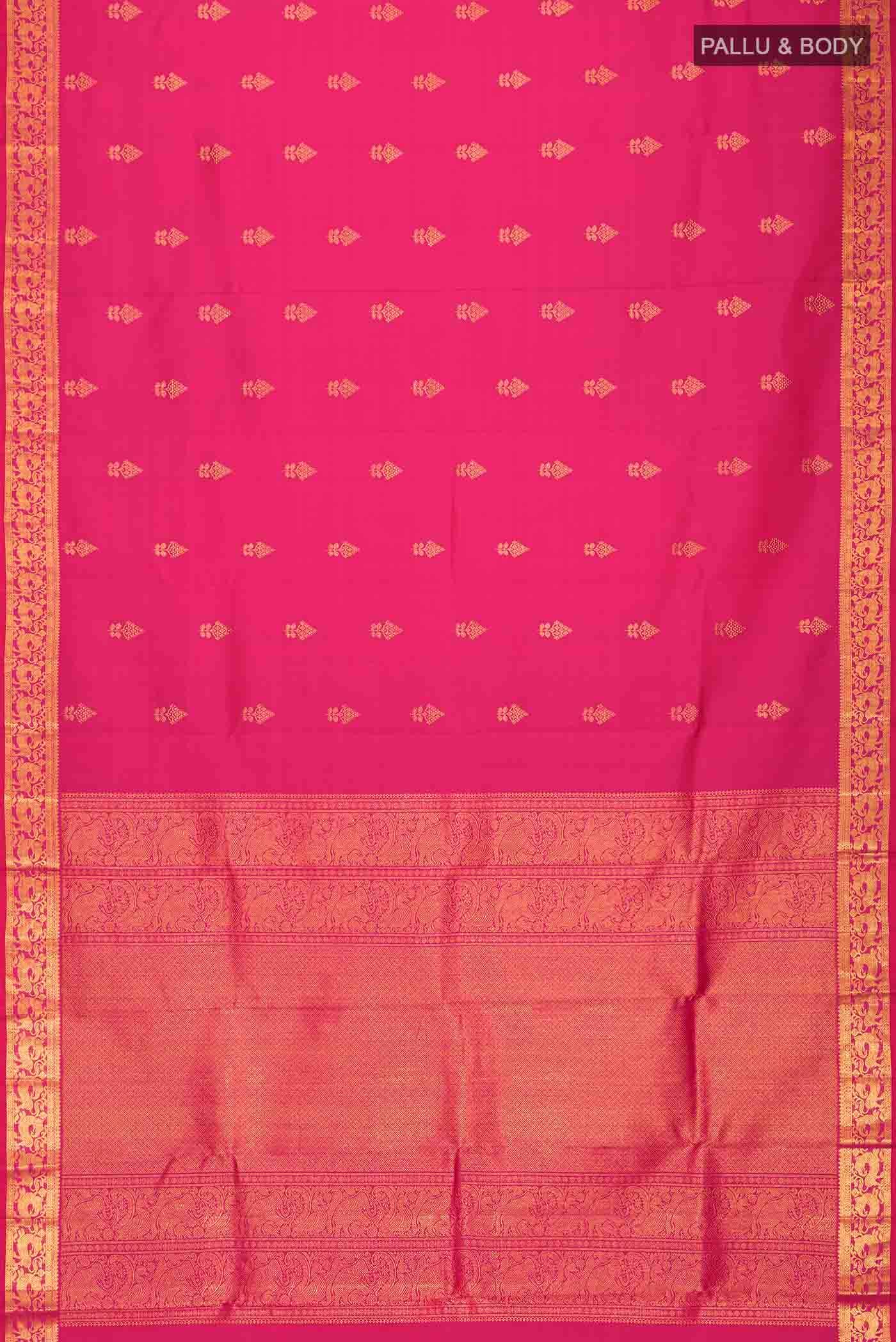 Pink Kanchipuram Silk Saree