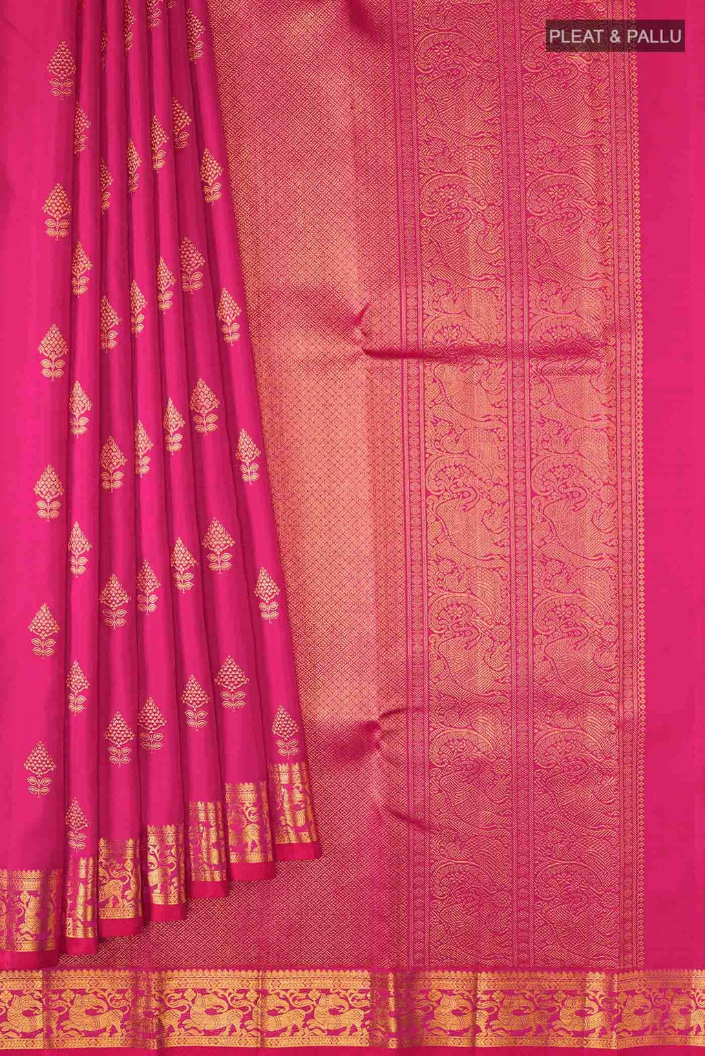 Pink Kanchipuram Silk Saree