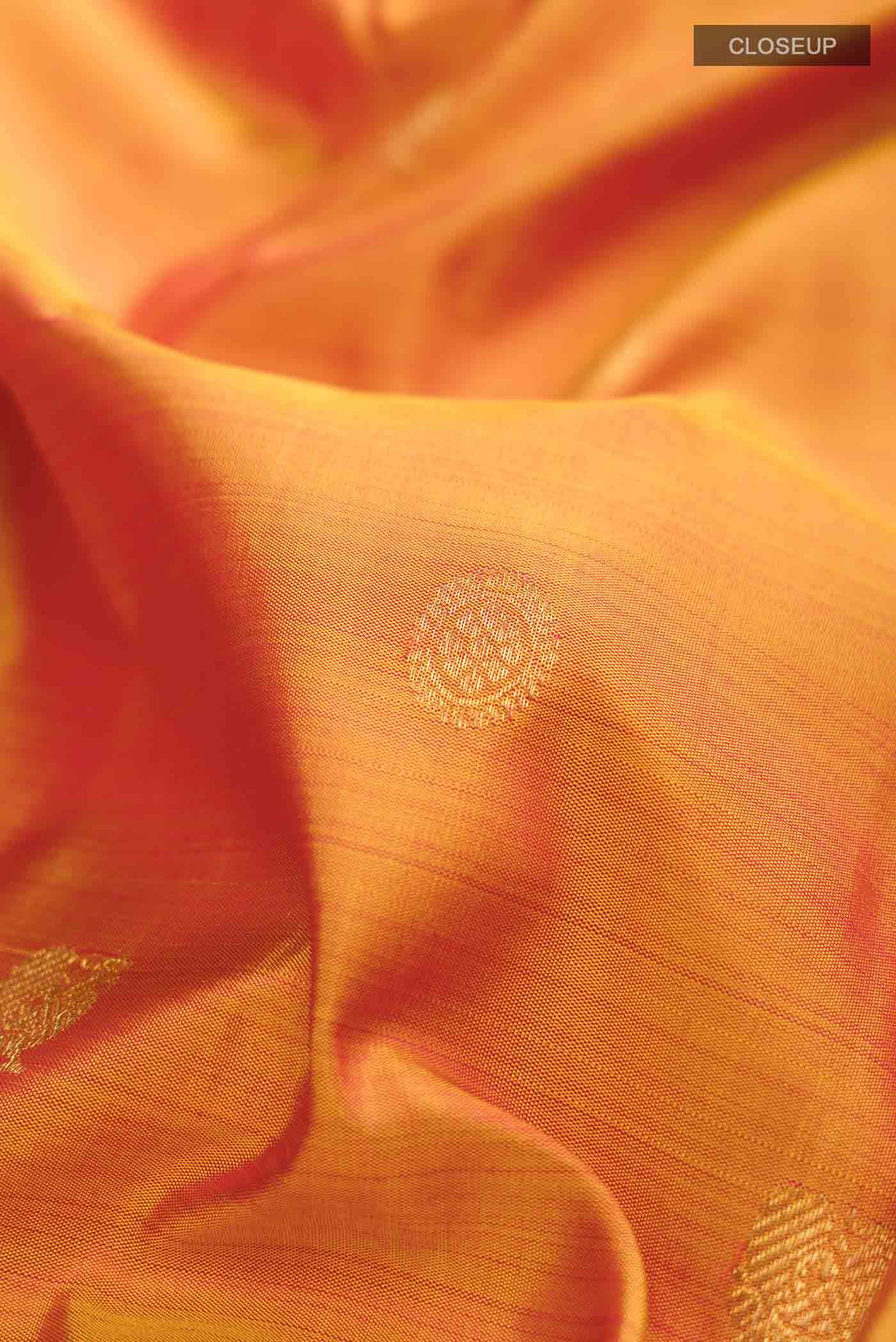 Yellow Kanchipuram Silk Saree