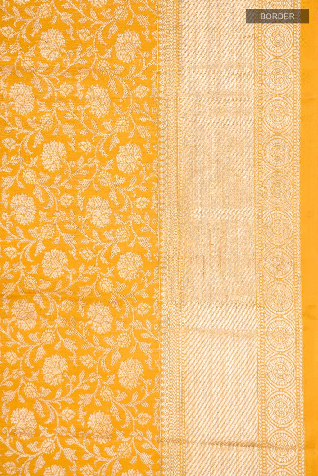Yellow Kanchipuram Silk Saree