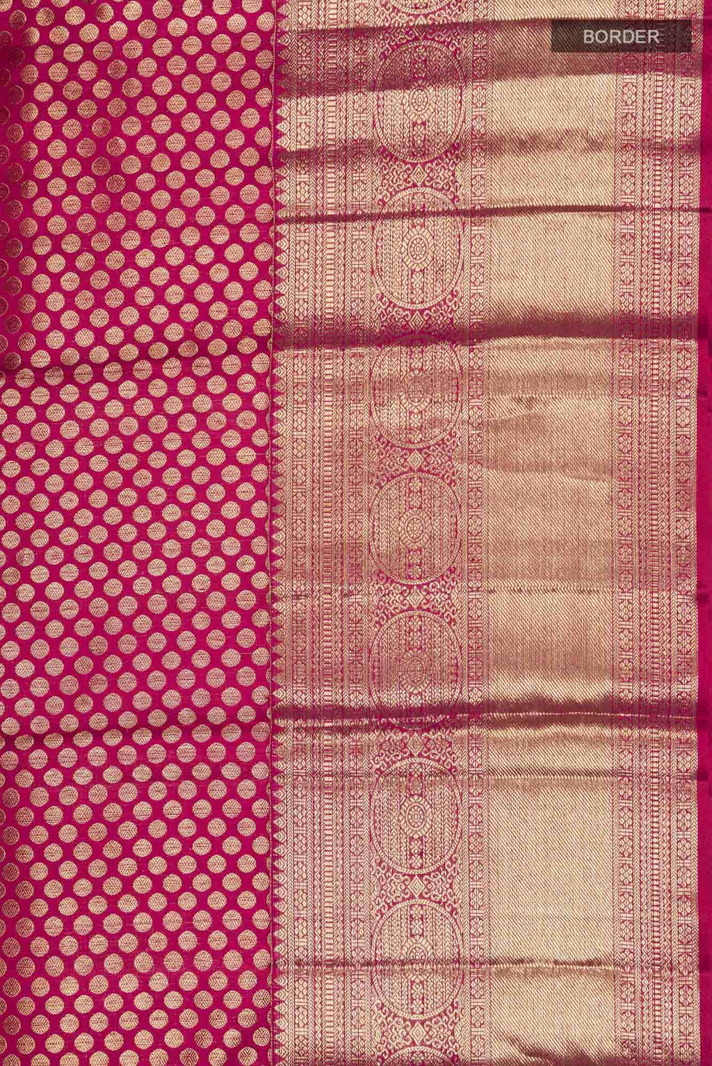 Dark Pink Kanchipuram Silk Saree