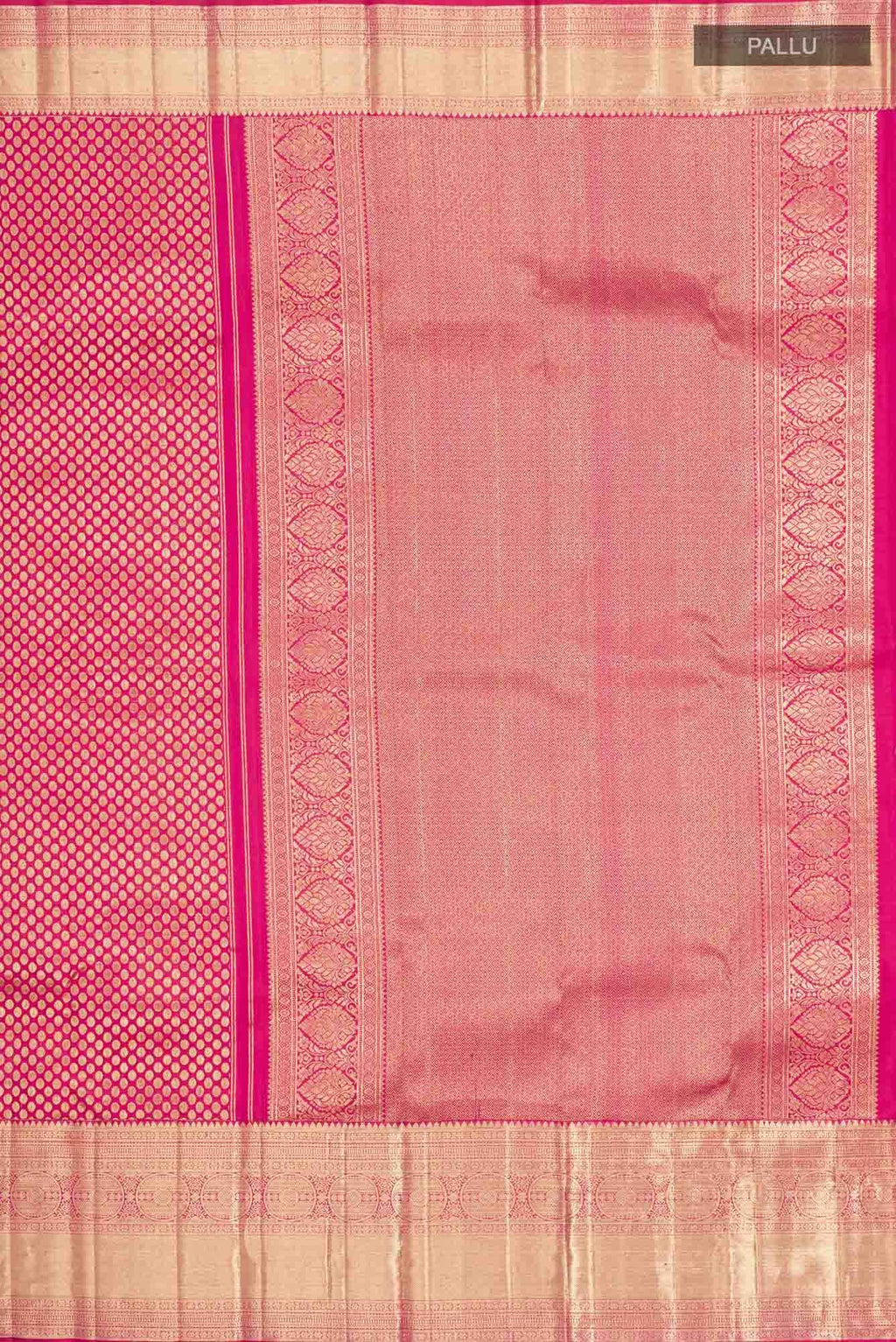 Dark Pink Kanchipuram Silk Saree