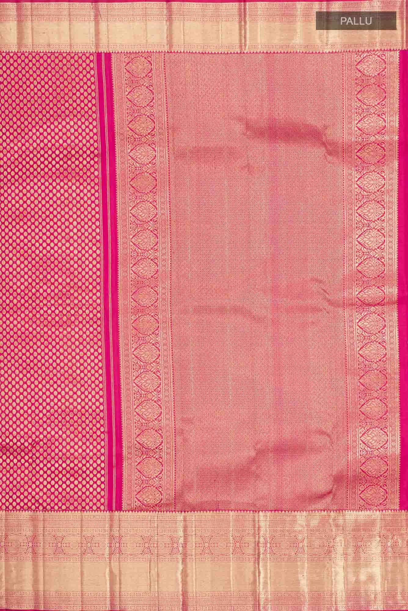 Dark Pink Kanchipuram Silk Saree