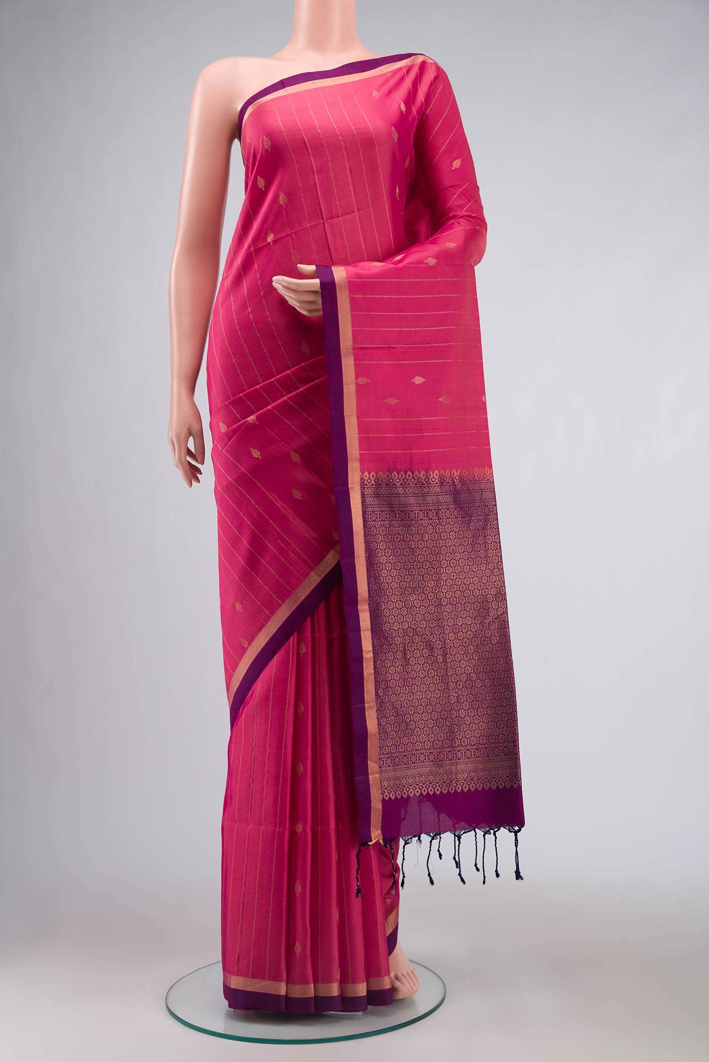 Pink Soft Silk Saree