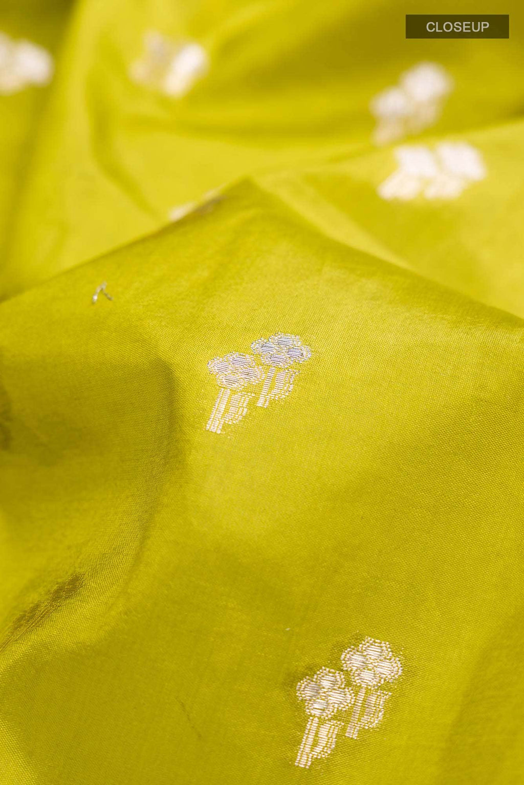 Green Banarasi Raw Silk Saree