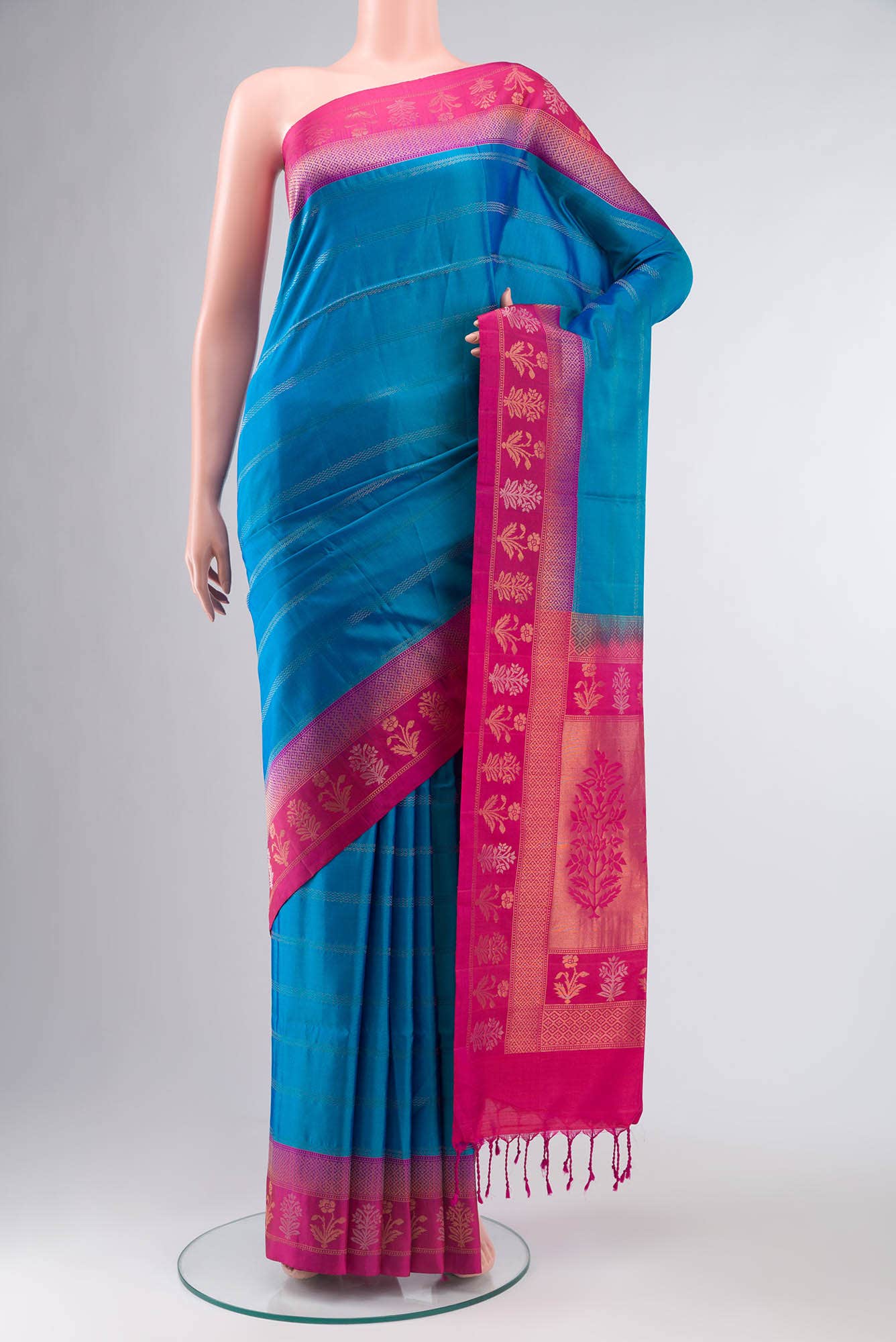 Blue Soft Silk Saree