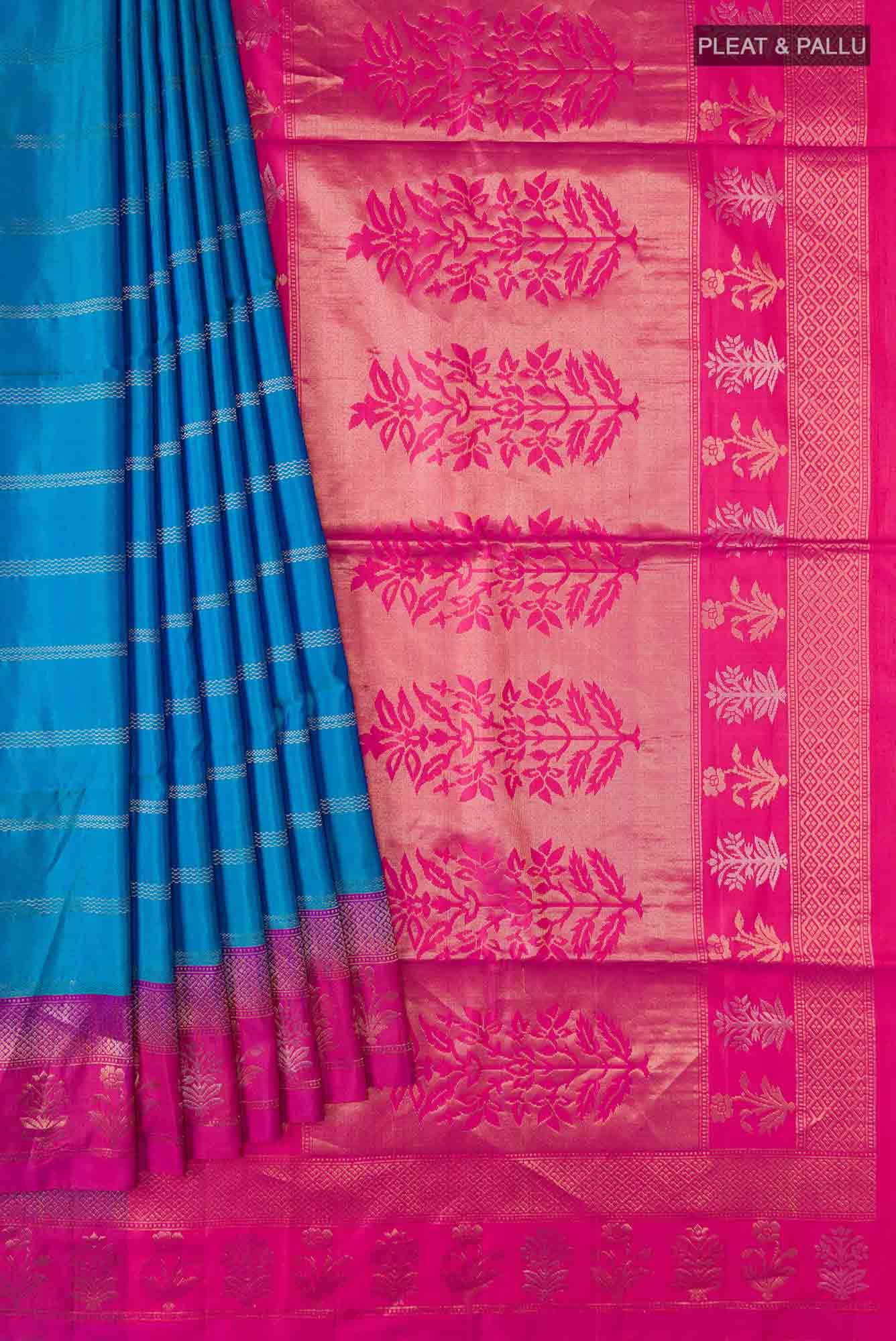 Blue Soft Silk Saree