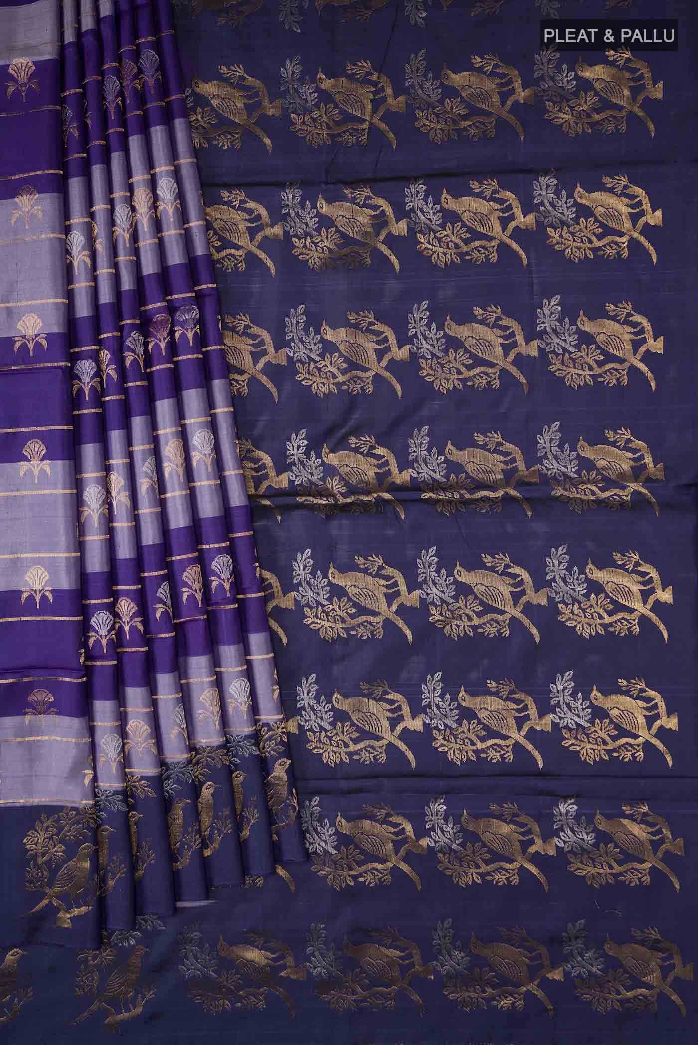 Violet Soft Silk Saree