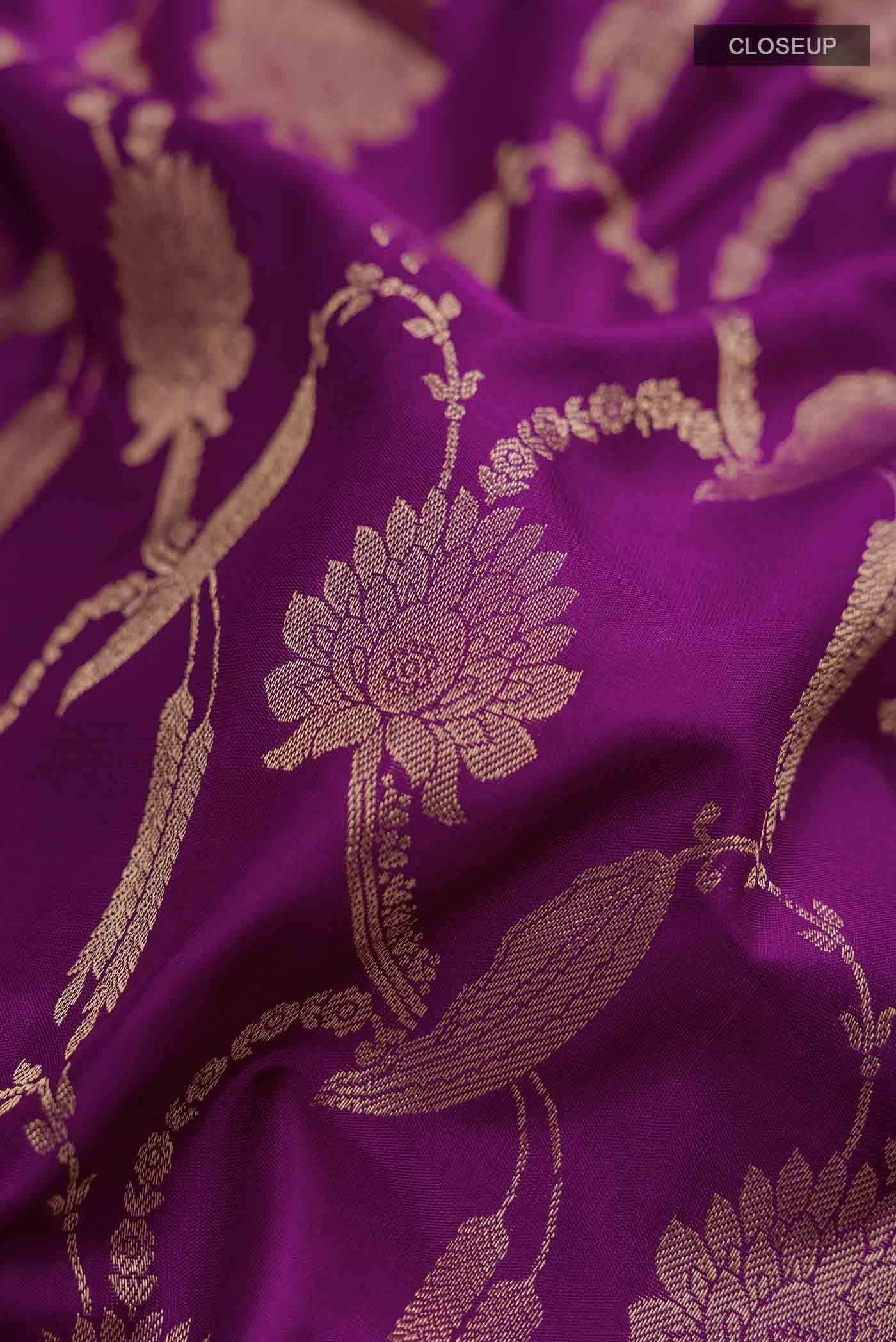 Purple Soft Silk Saree
