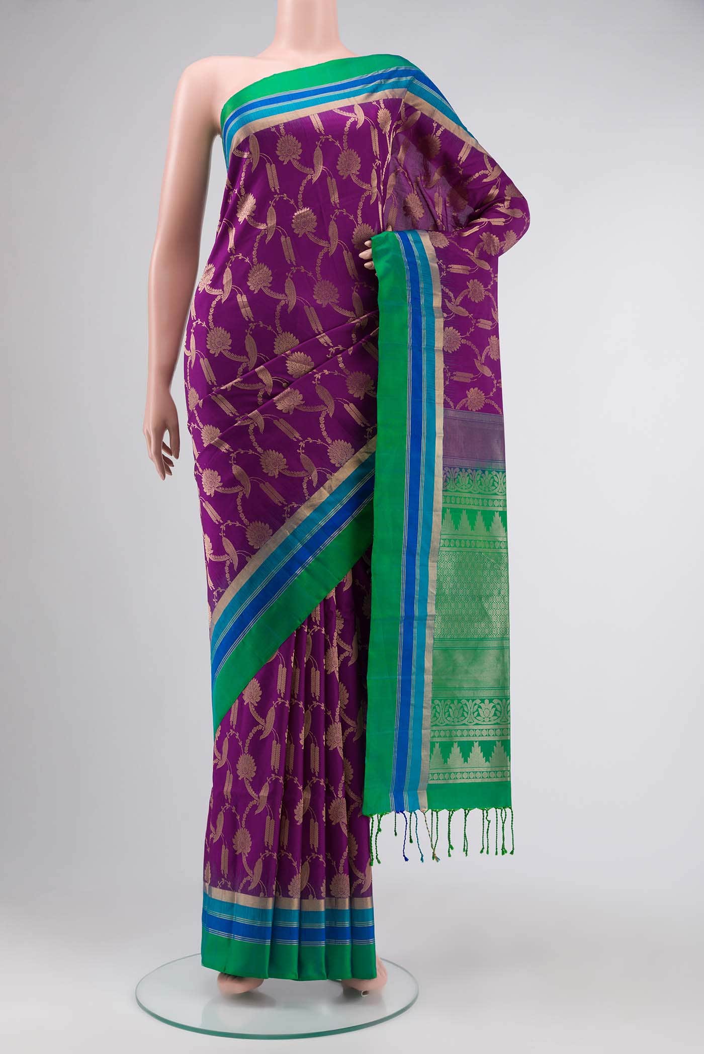 Purple Soft Silk Saree