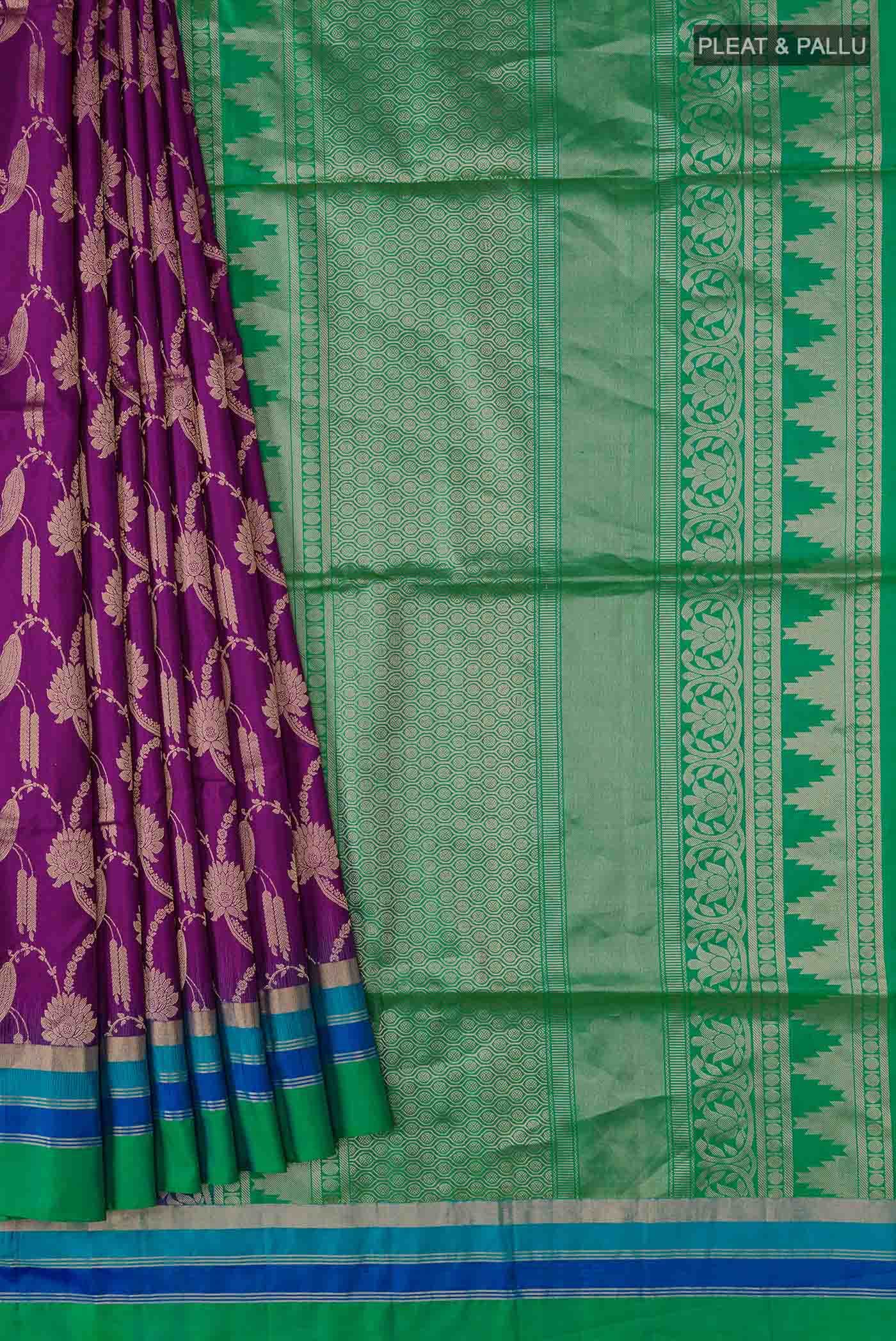 Purple Soft Silk Saree