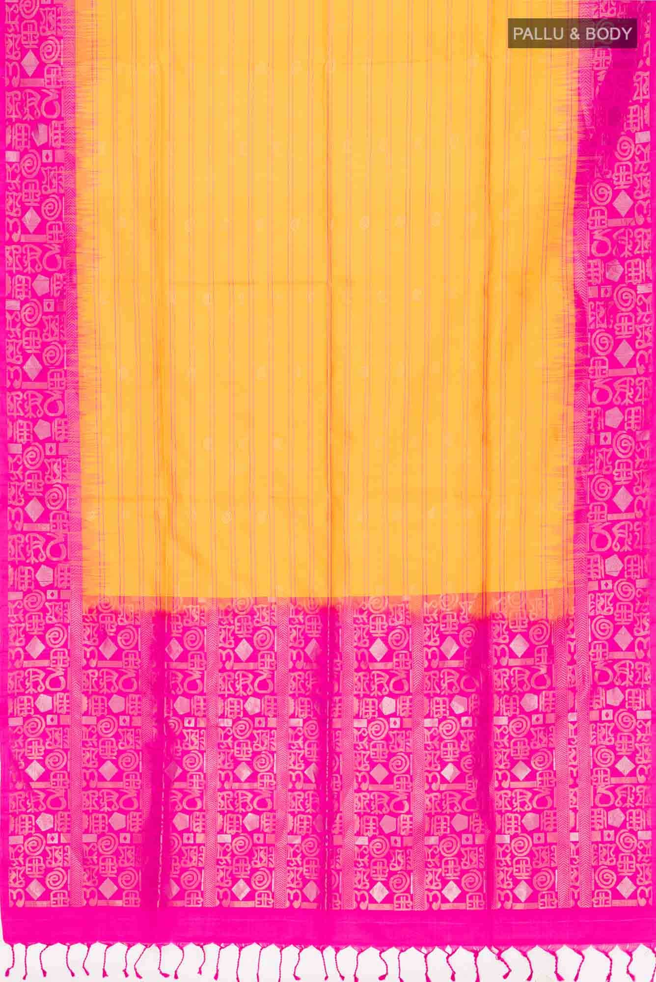 Yellow Soft Silk Saree
