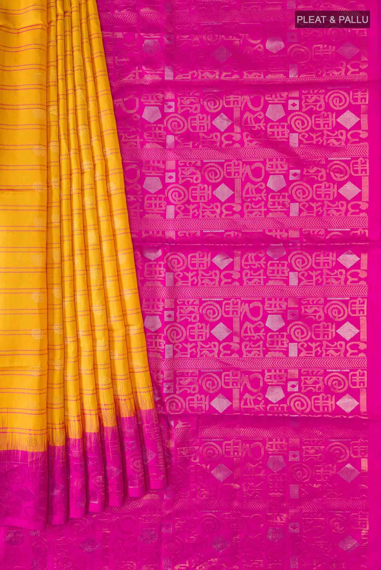 Yellow Soft Silk Saree
