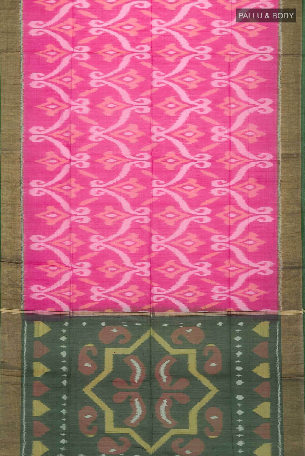 Pink Silk Cotton Saree