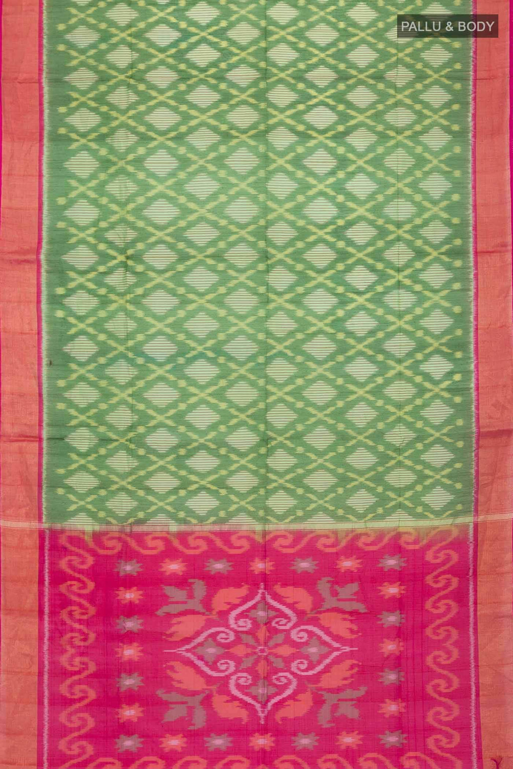 Green Silk Cotton Saree