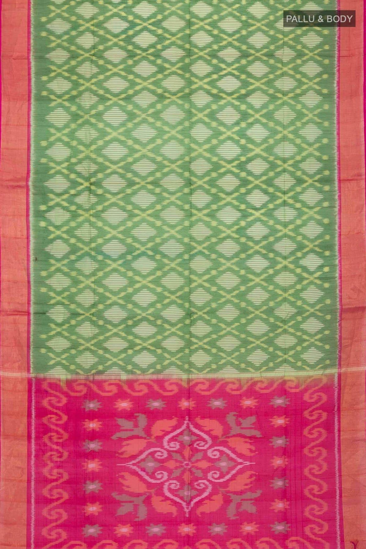 Green Silk Cotton Saree