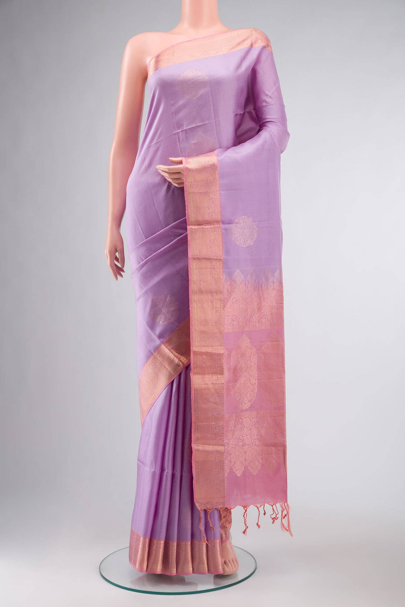 Lavender Soft Silk Saree