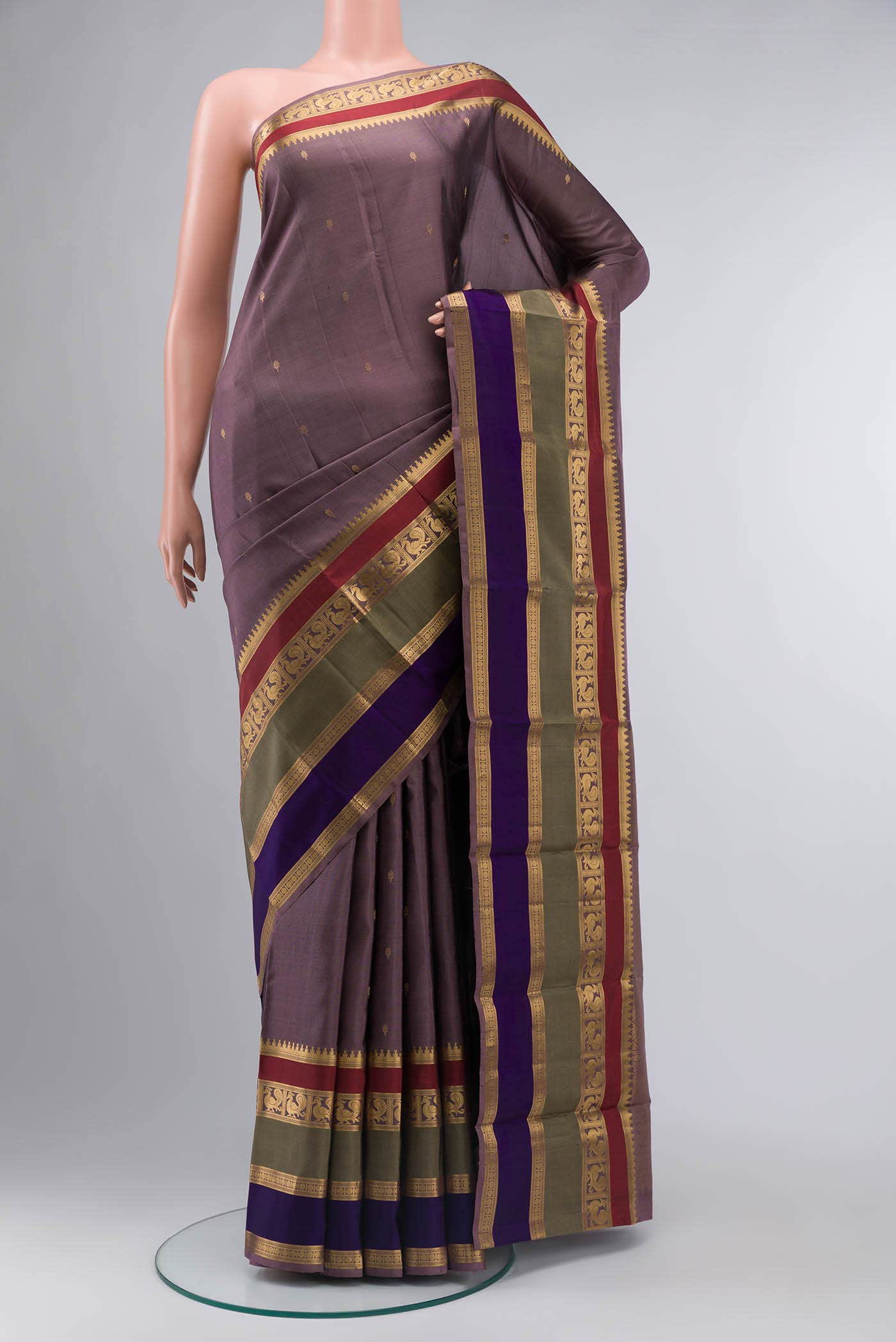 Mauve Soft Silk Saree