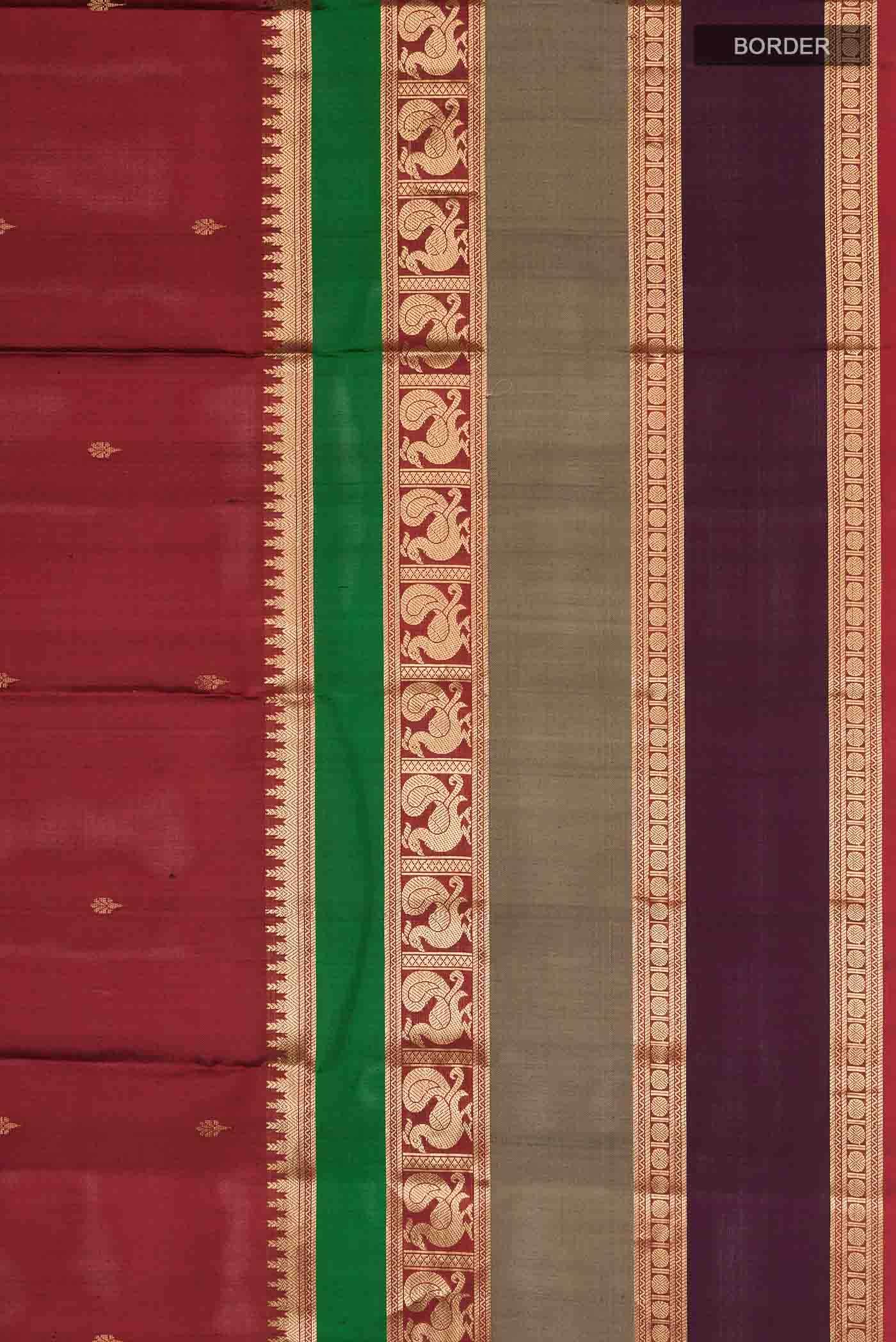 Maroon Soft Silk Saree