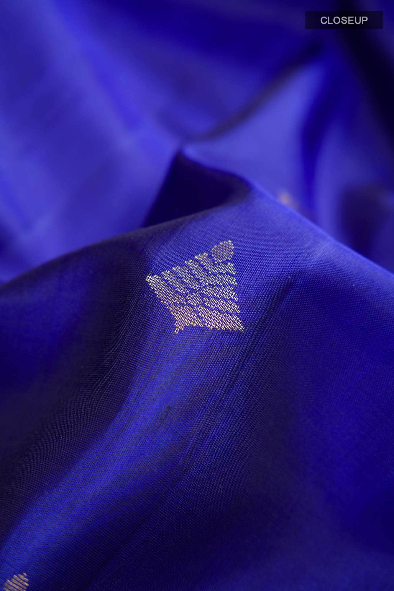 Blue Kanchipuram Silk Saree