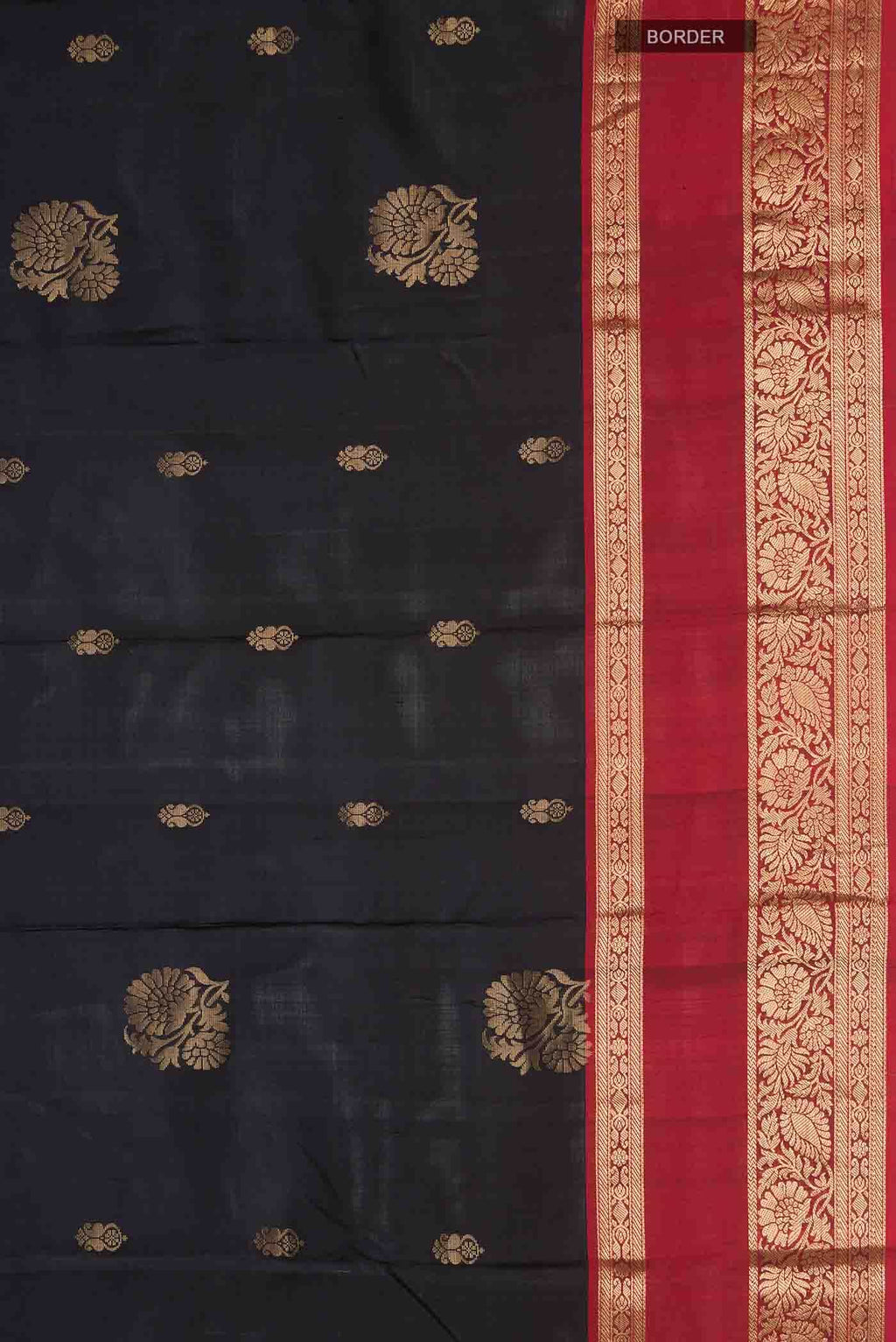 Black Kanchipuram Silk Saree