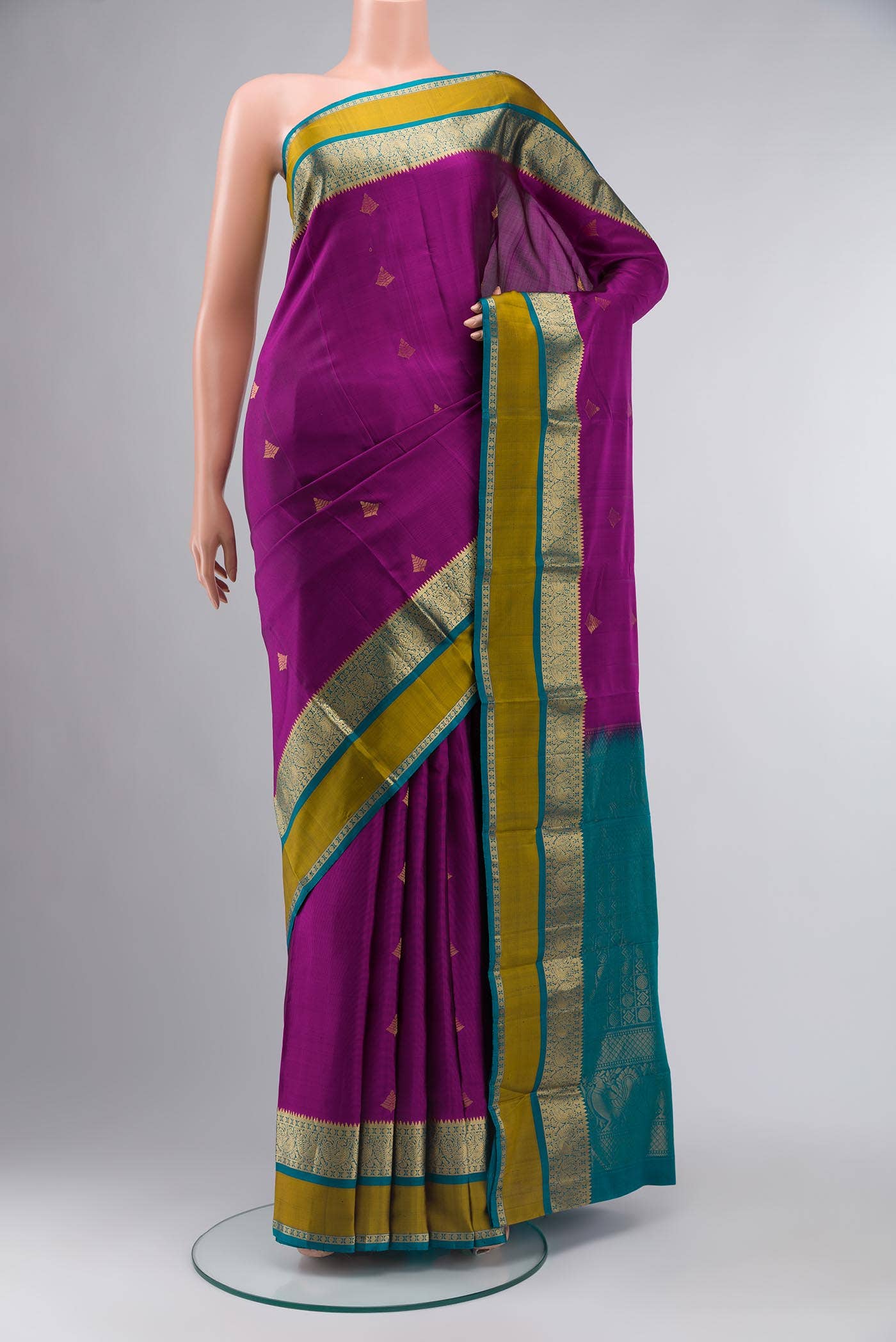 Purple Soft Silk Saree