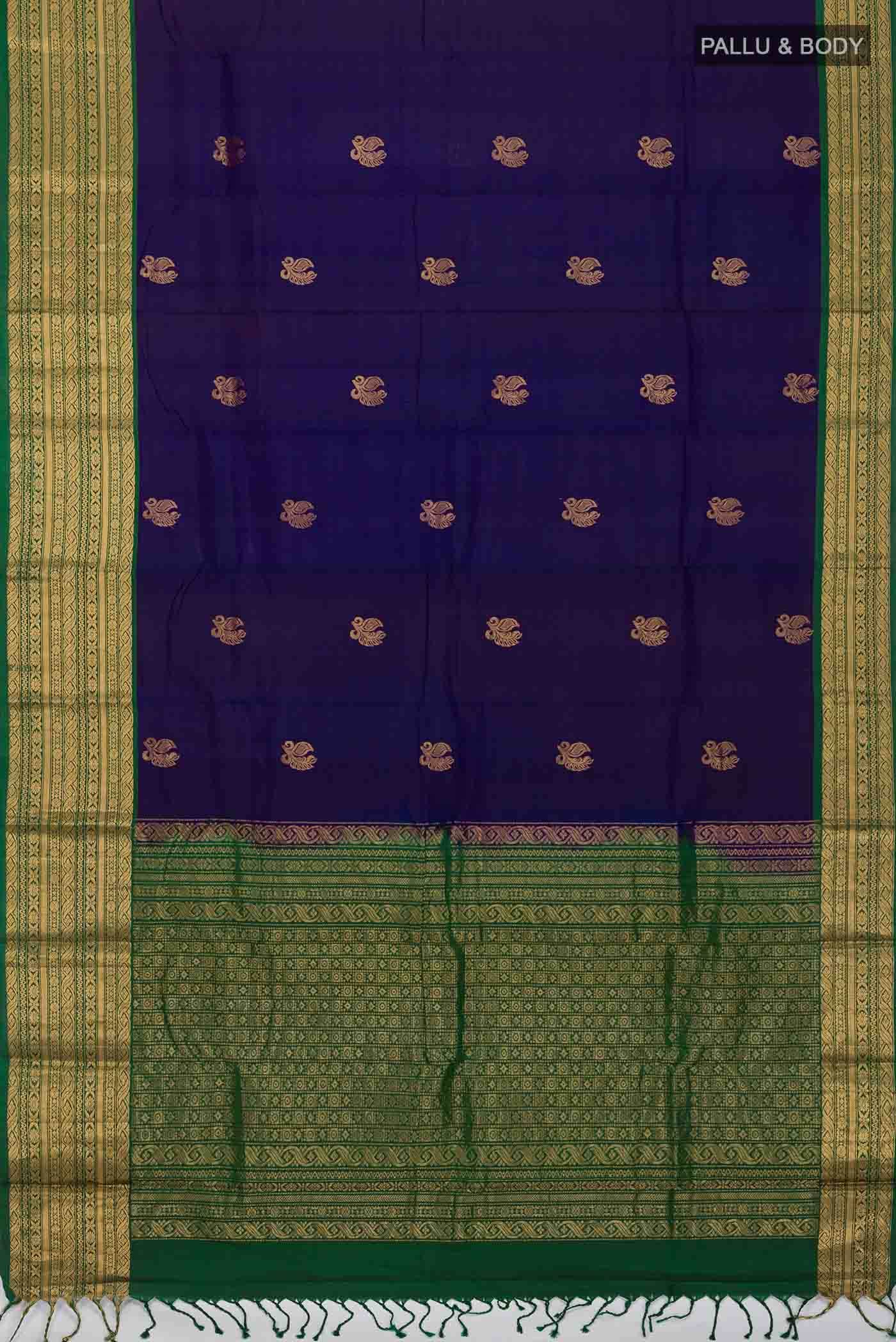 Blue Soft Silk Saree