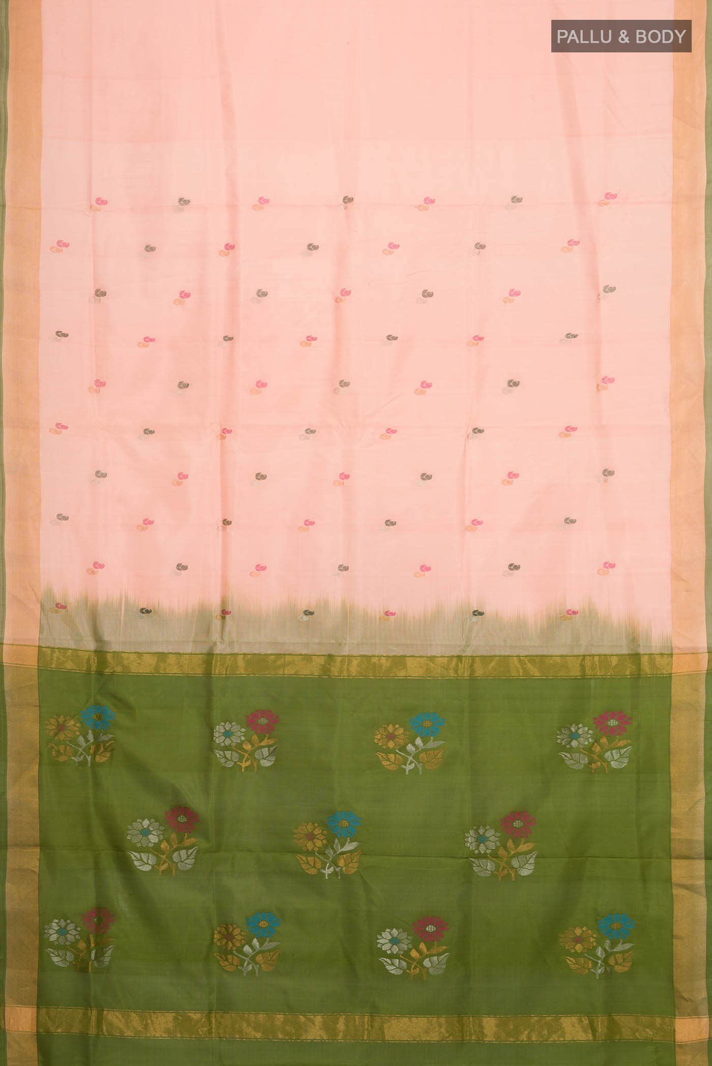 Peach Uppada Silk Saree