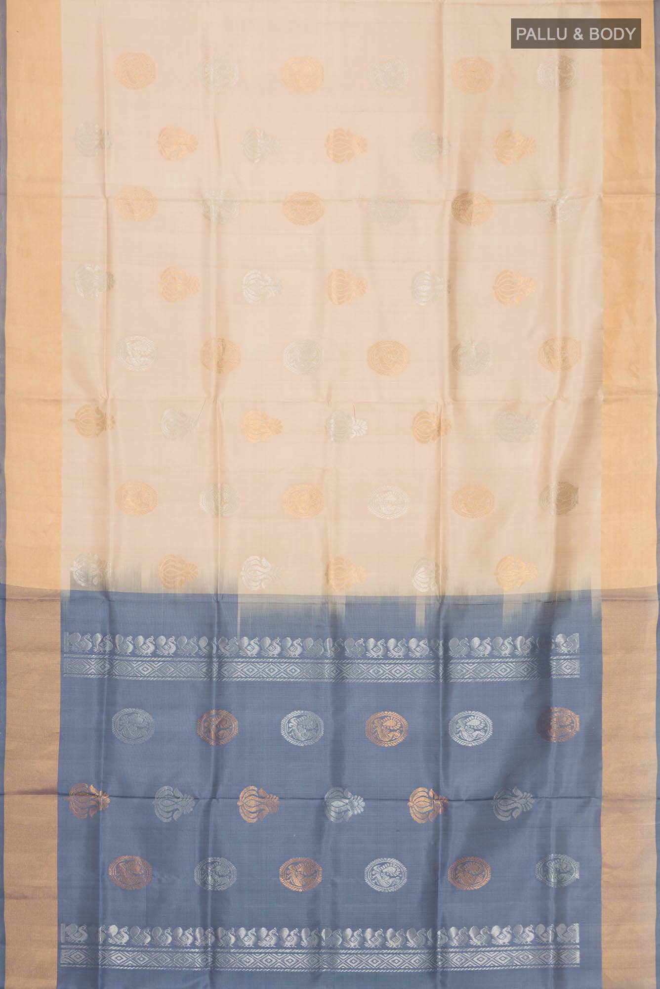 Beige Uppada Silk Saree