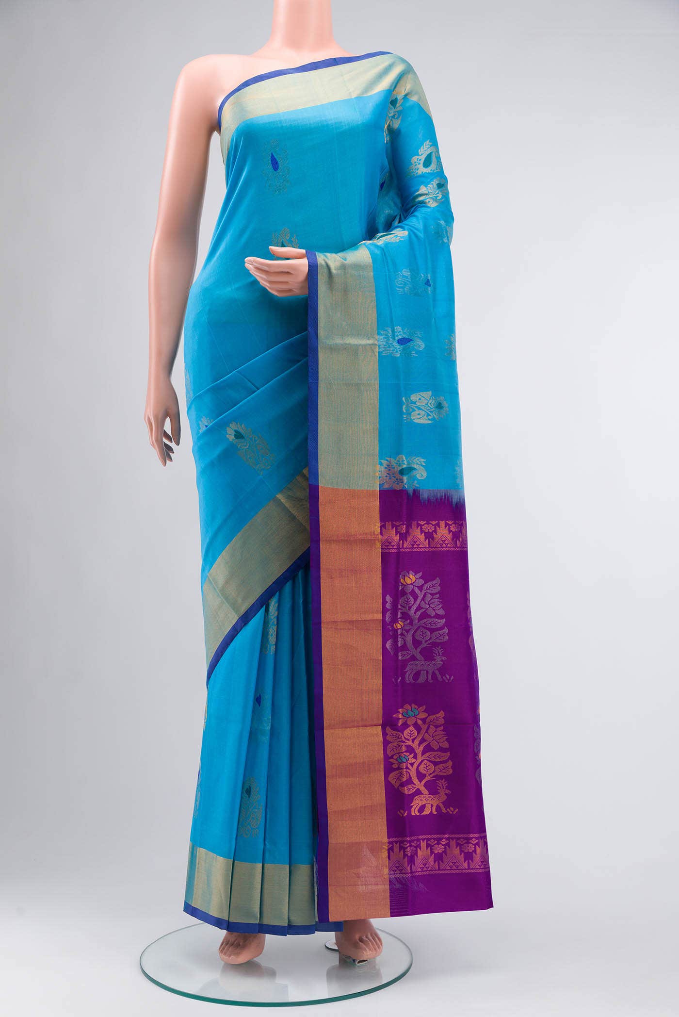 Blue Uppada Silk Saree
