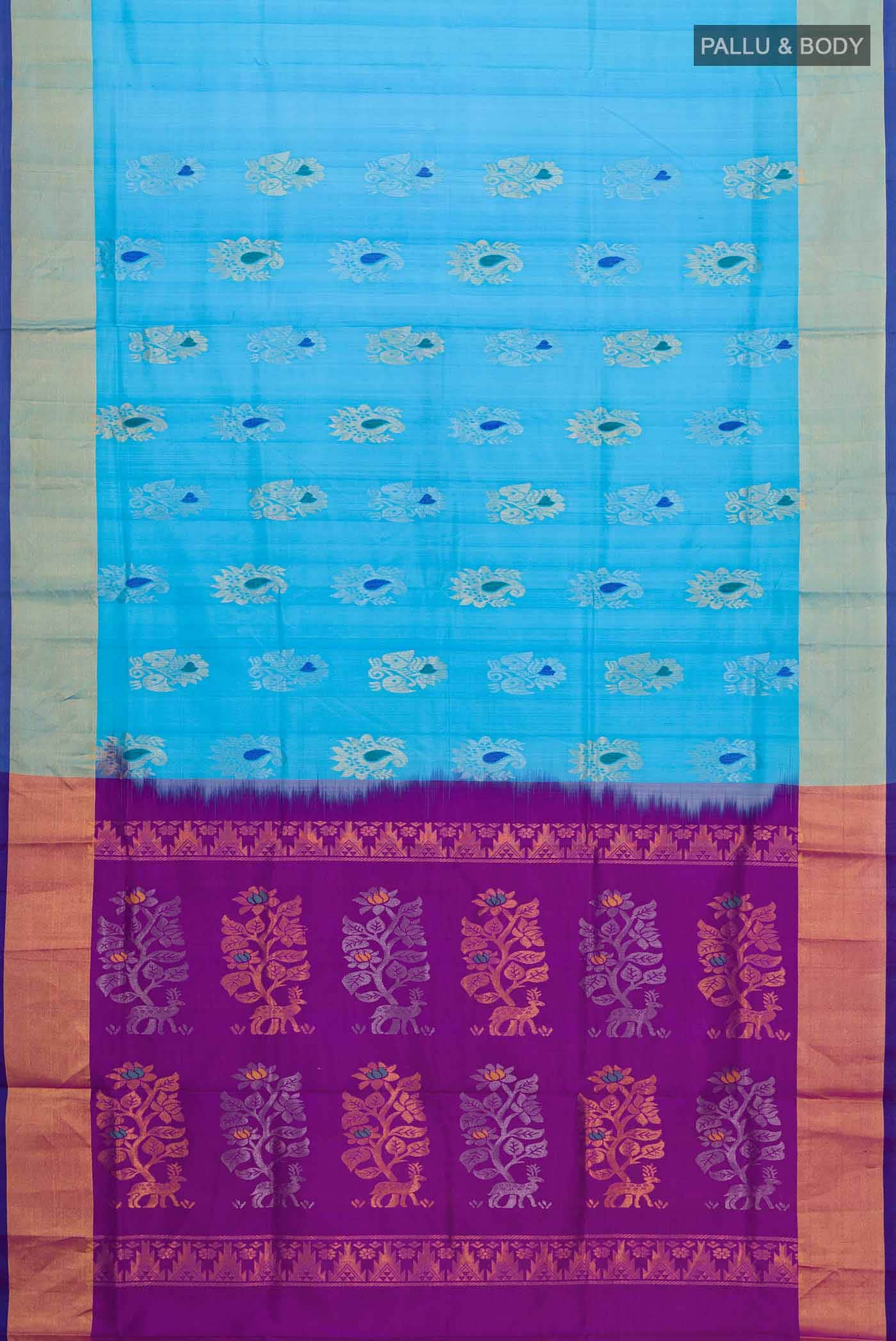 Blue Uppada Silk Saree