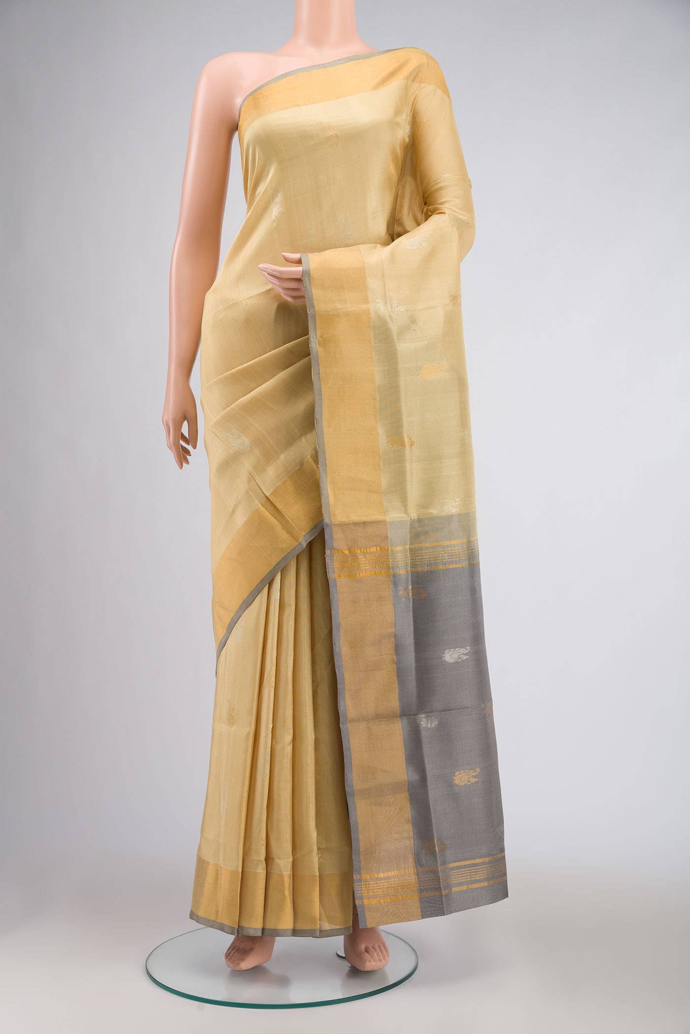 Beige Uppada Silk Saree