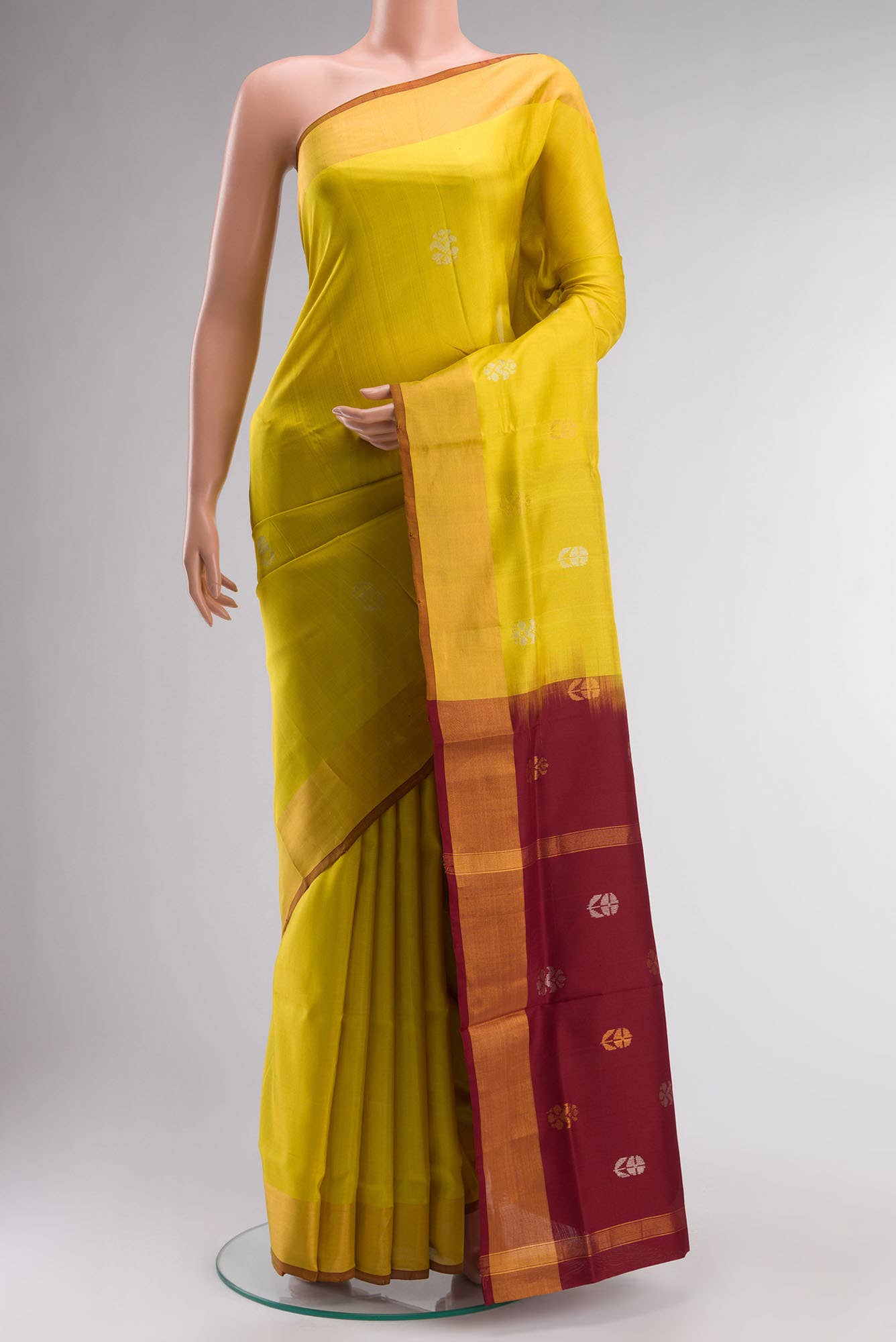 Yellow Uppada Silk Saree
