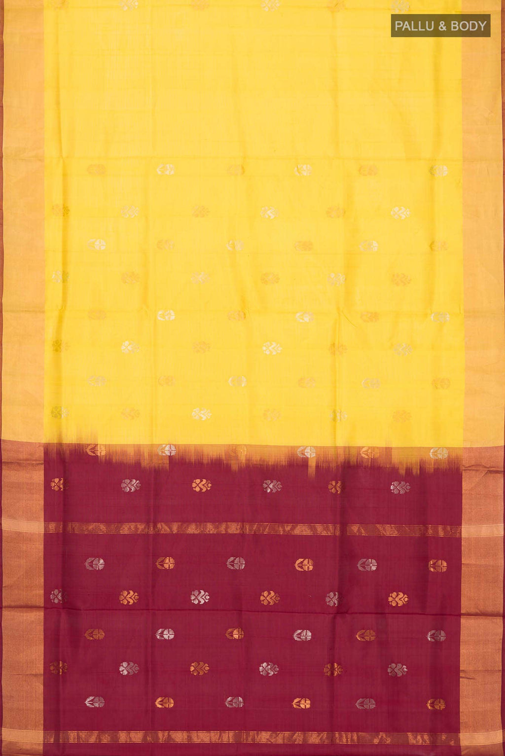 Yellow Uppada Silk Saree