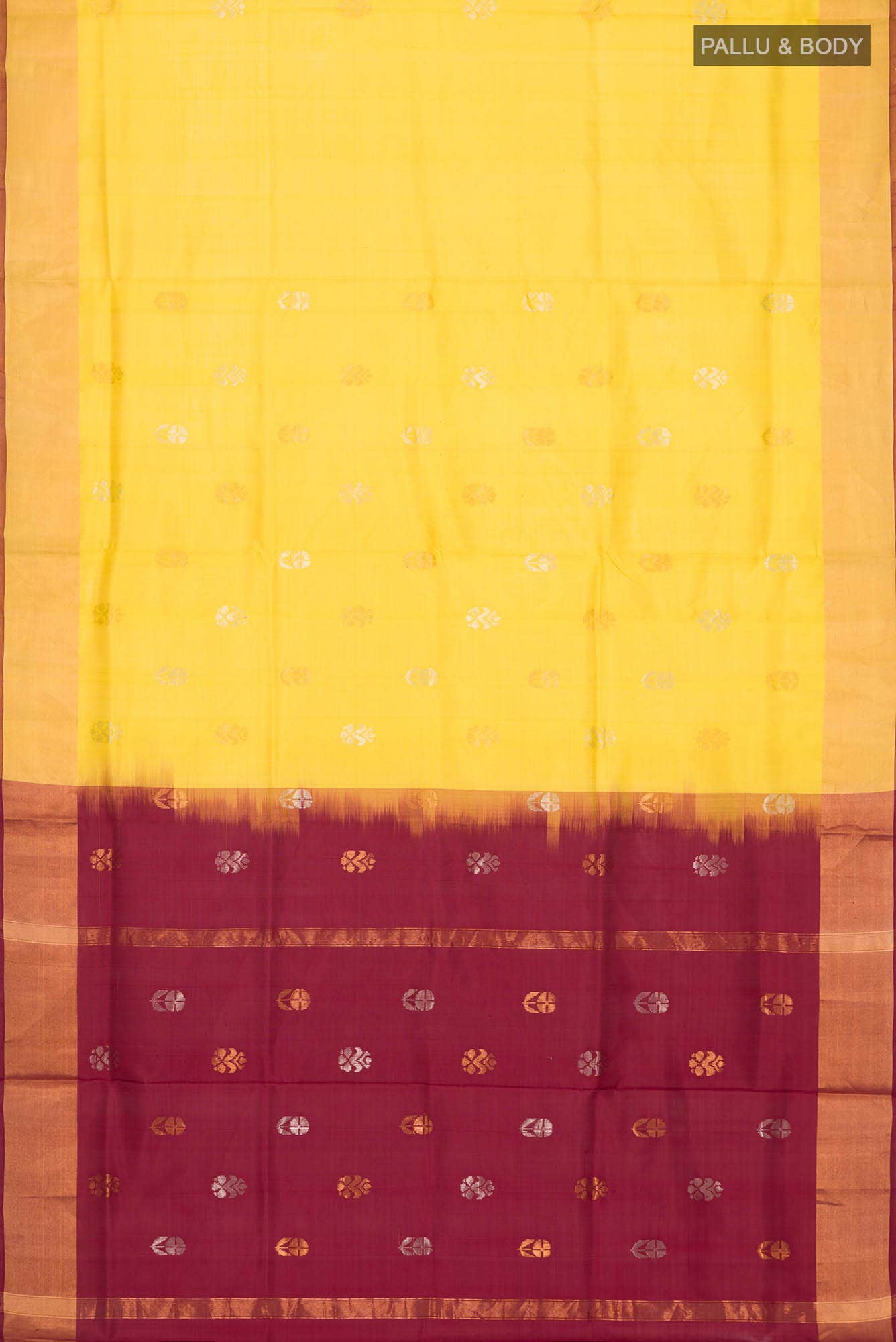 Yellow Uppada Silk Saree
