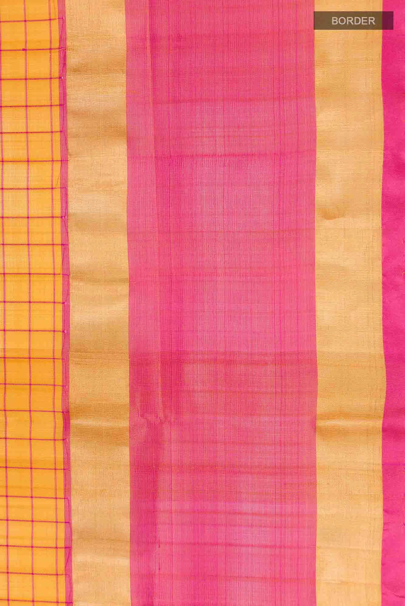 Yellow Uppada Silk Saree