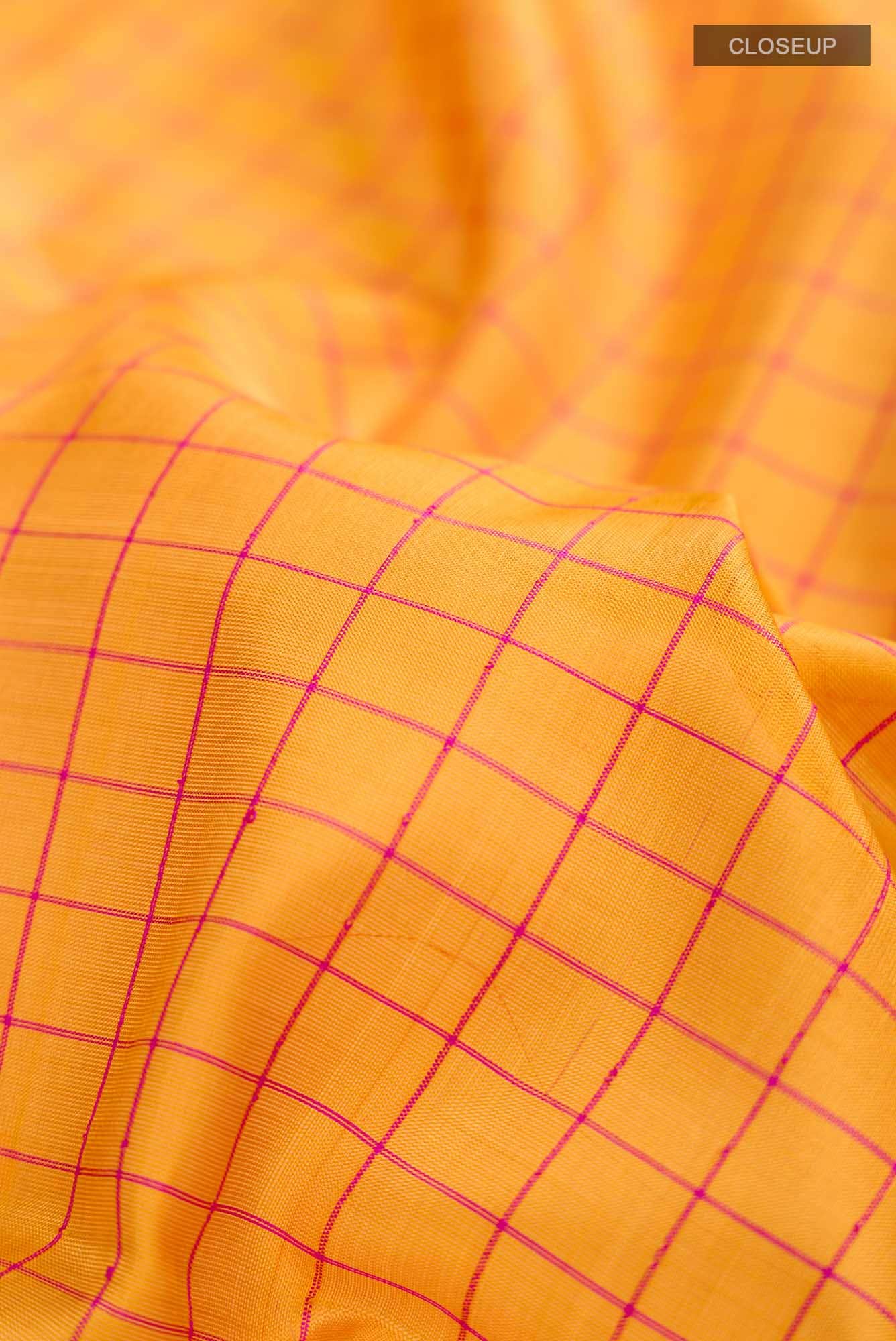 Yellow Uppada Silk Saree