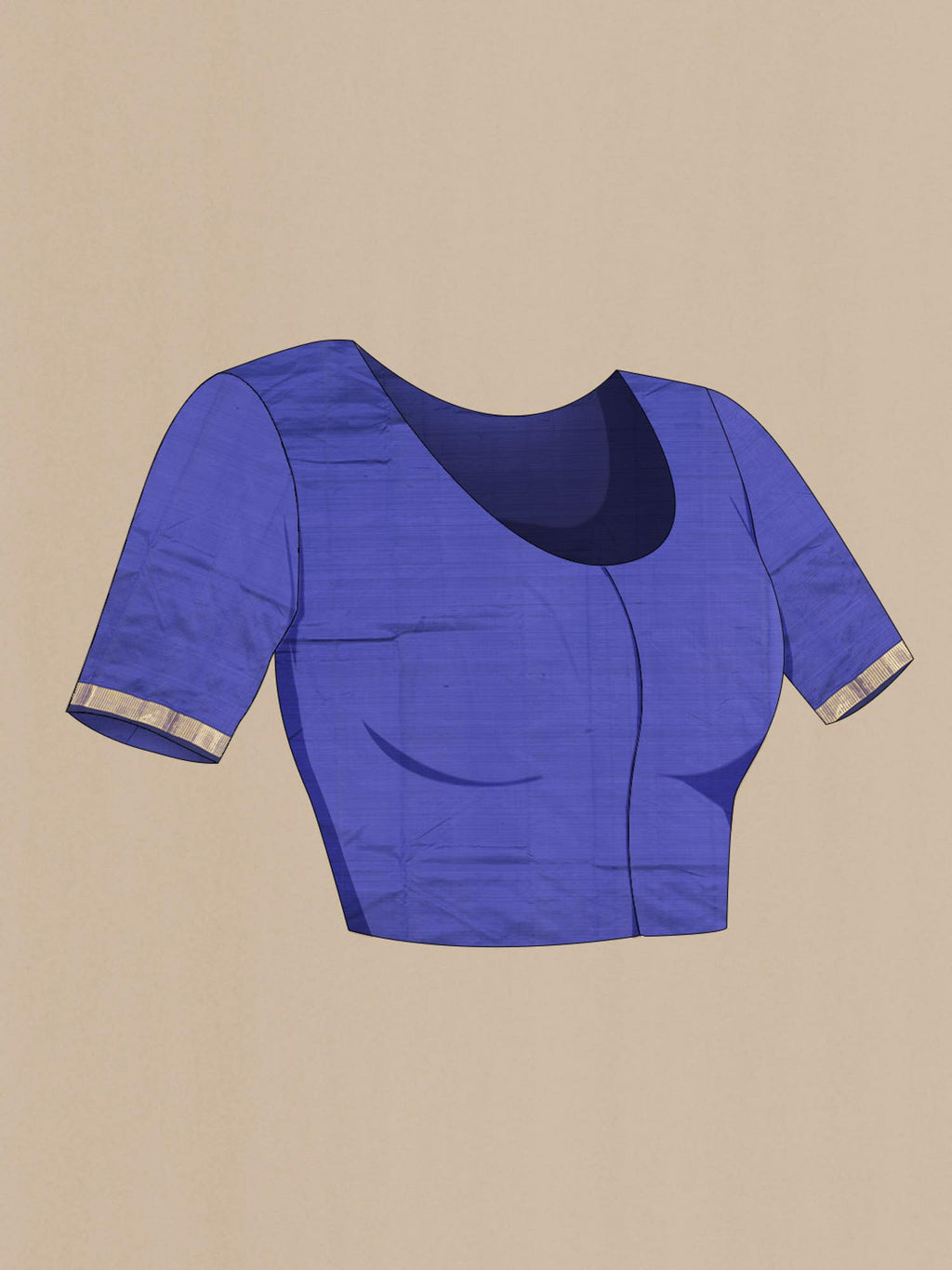 Blue Kanchipuram Silk Saree