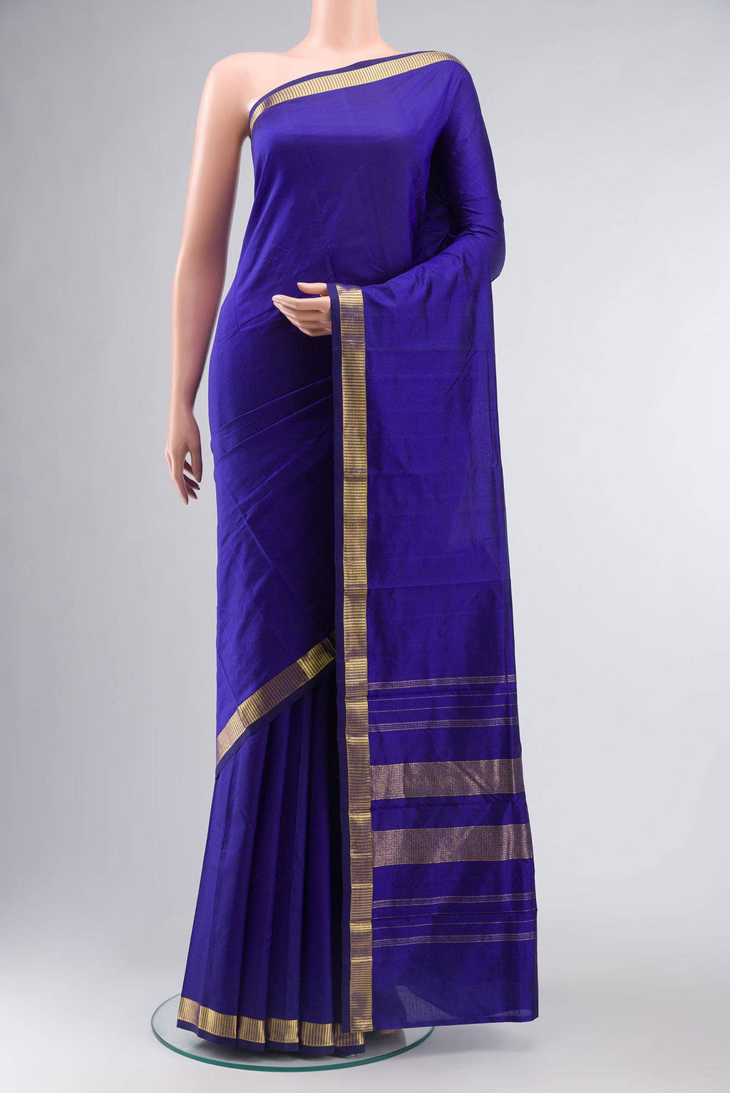 Blue Kanchipuram Silk Saree