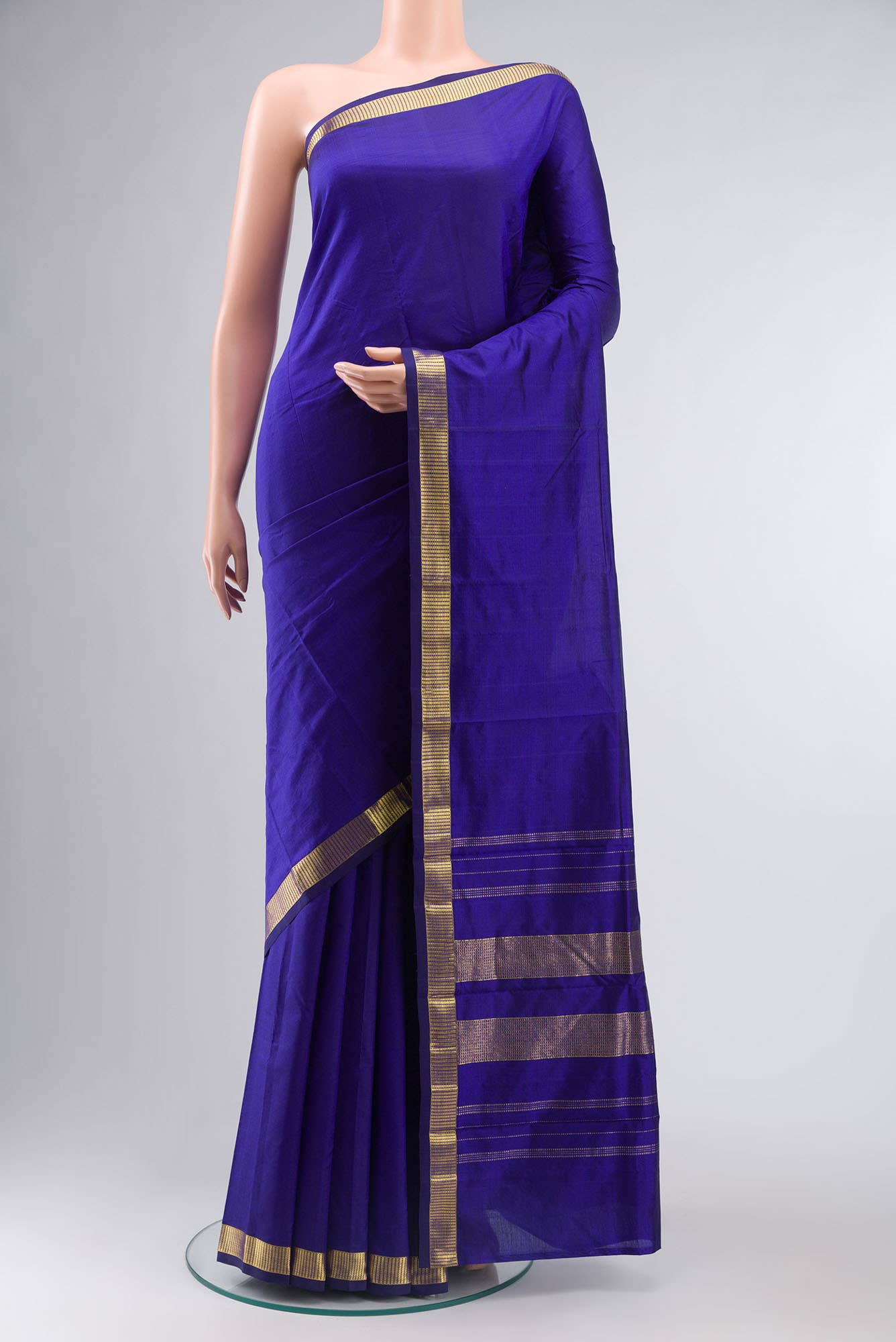 Blue Kanchipuram Silk Saree