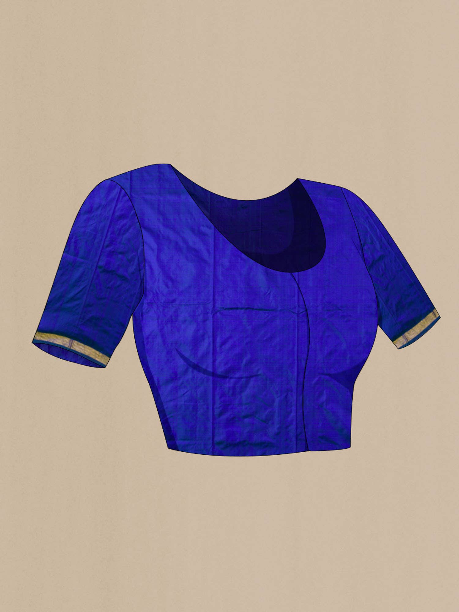 Blue with Green Dual Tone Kanchipuram Silk Saree