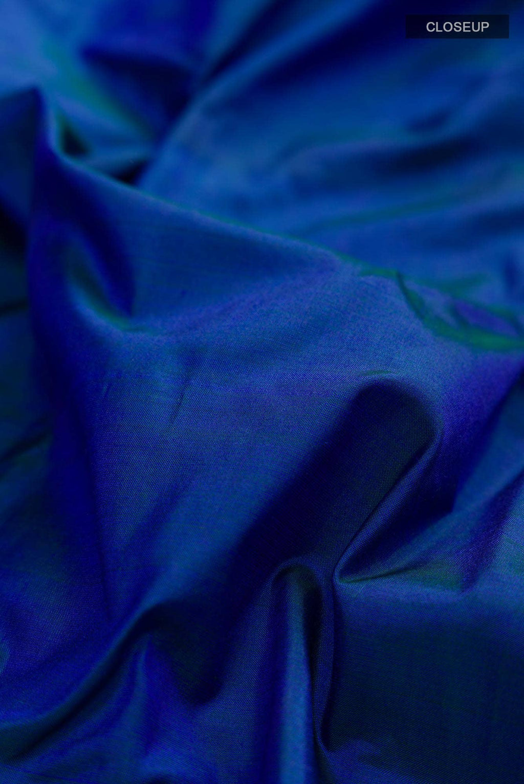 Blue with Green Dual Tone Kanchipuram Silk Saree