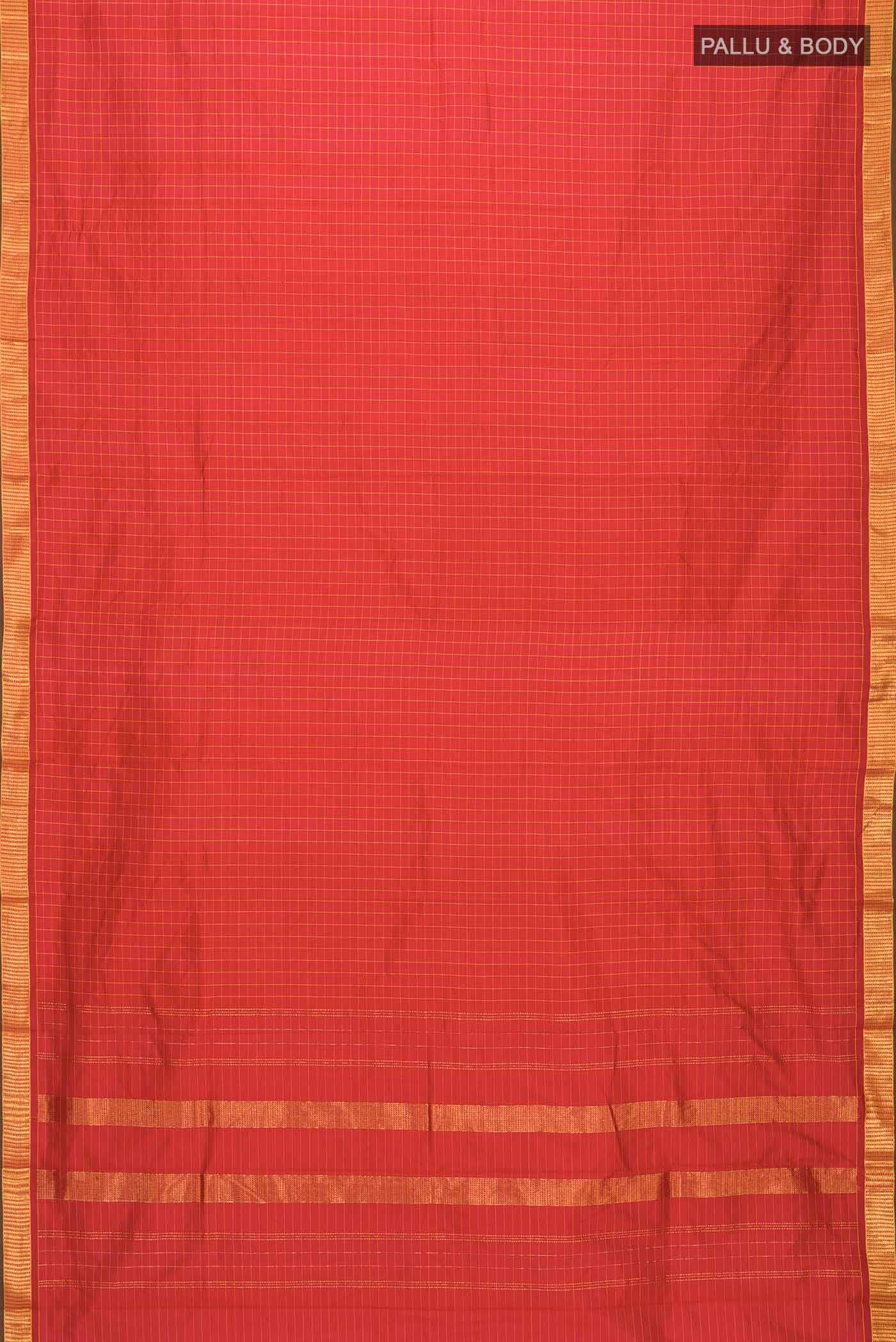Maroon Kanchipuram Silk Saree