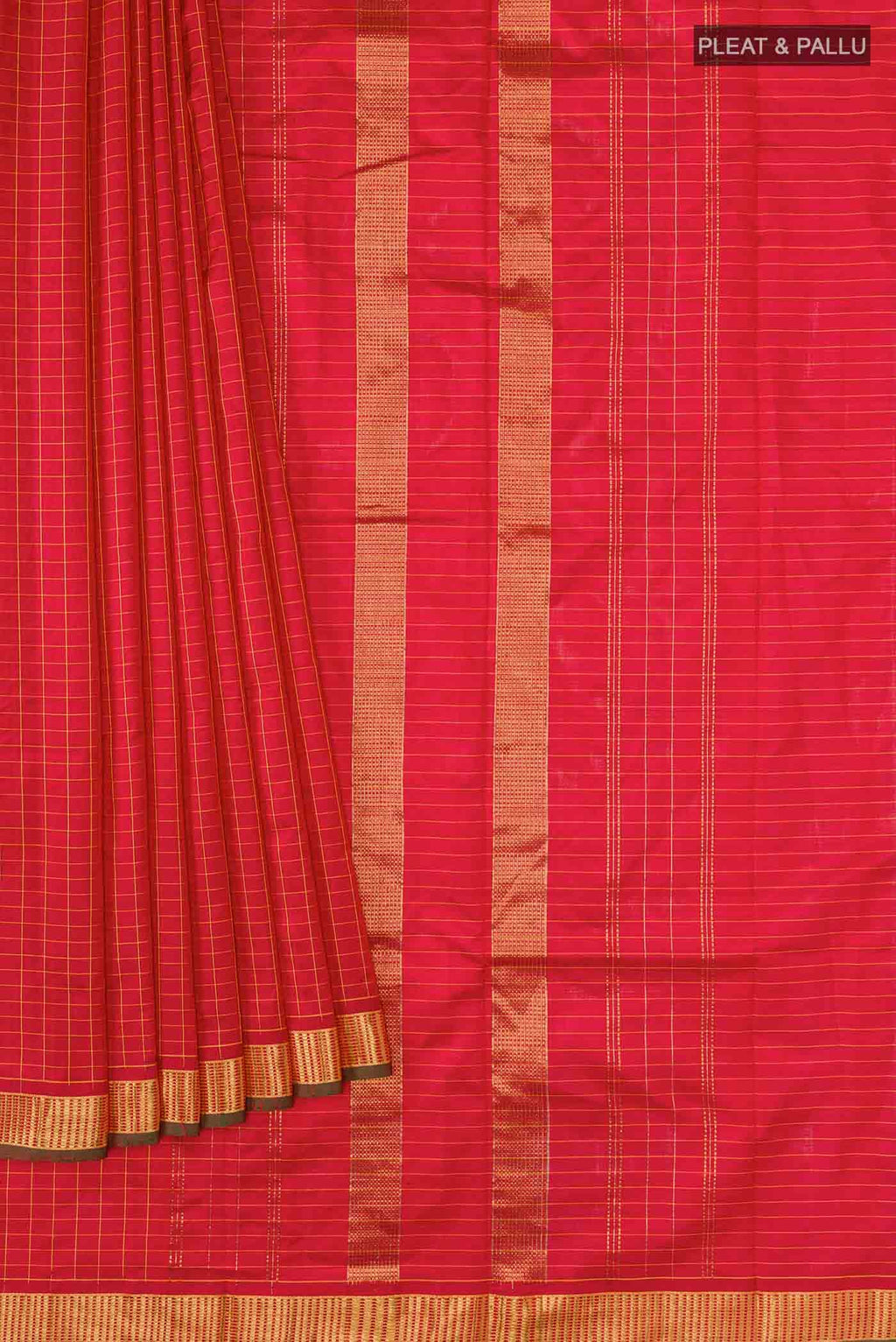Maroon Kanchipuram Silk Saree