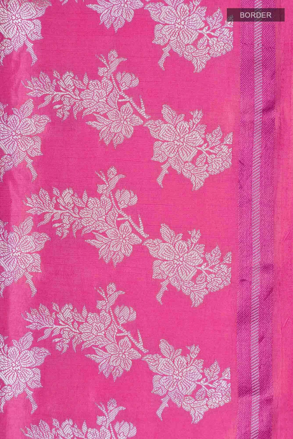 Pink Banarasi Raw Silk Saree