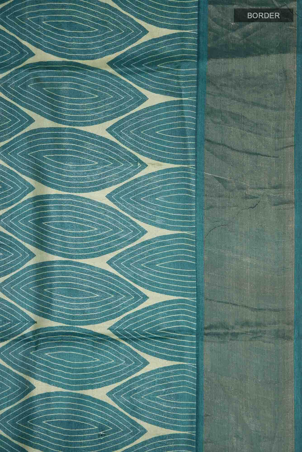 Green Bhagalpuri Tussar Silk Saree