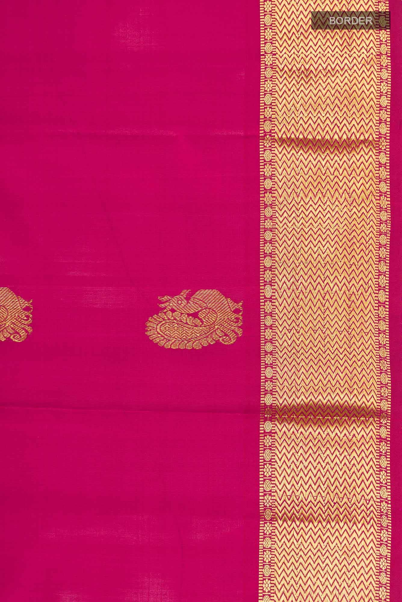 Pink Kanchipuram Silk Saree