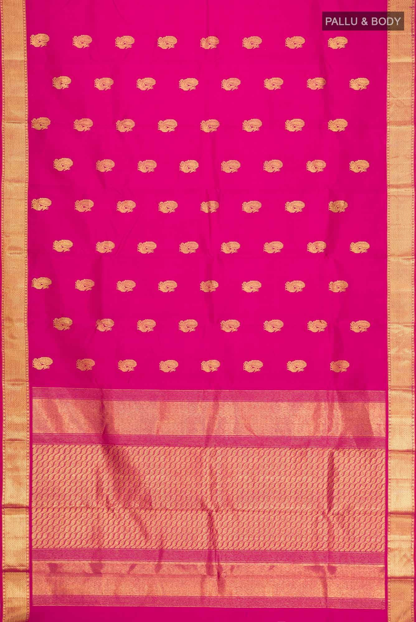 Pink Kanchipuram Silk Saree