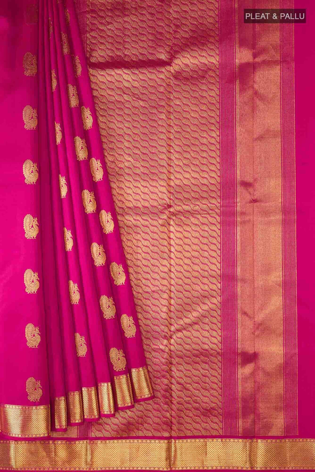 Pink Kanchipuram Silk Saree